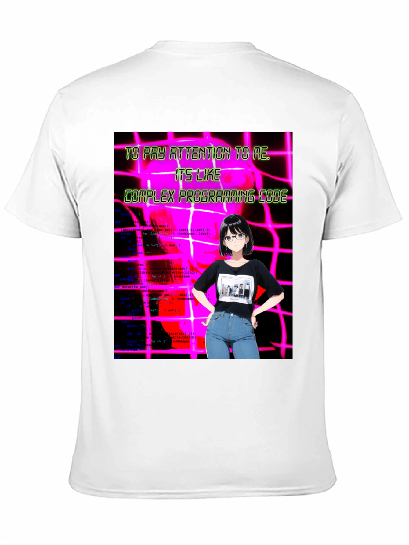 Anime Girl Code T-Shirt