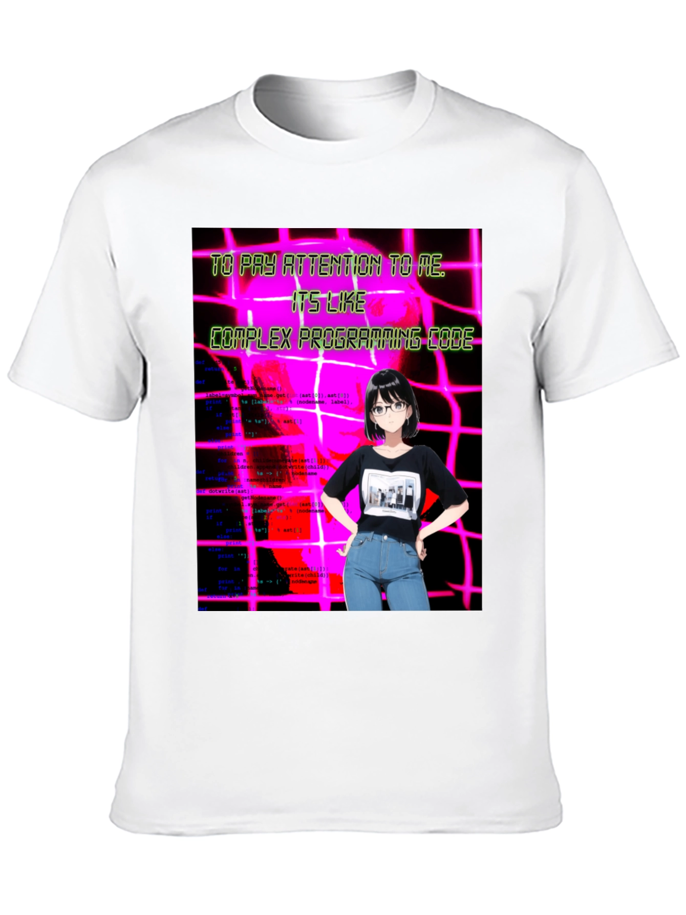 Anime Girl Code T-Shirt