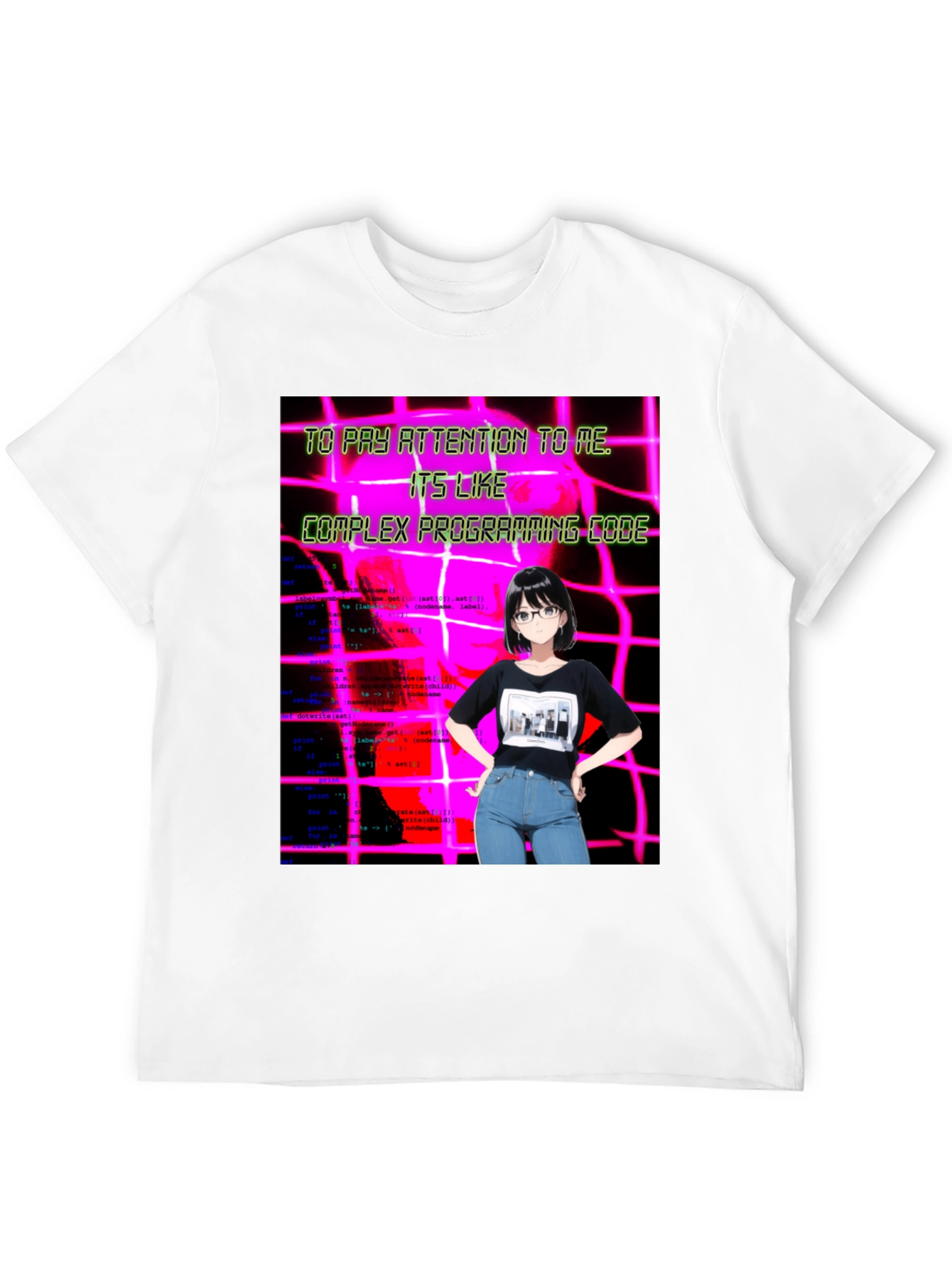 Anime Girl Code T-Shirt
