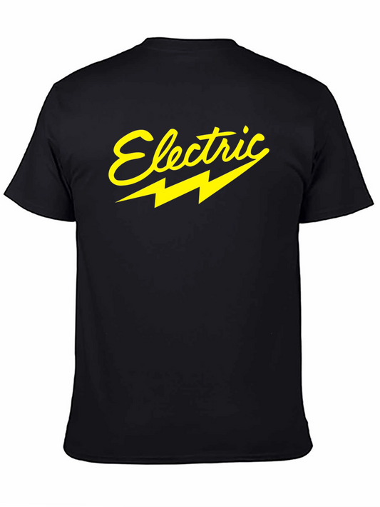 Electric Bolt Graphic Black T-Shirt