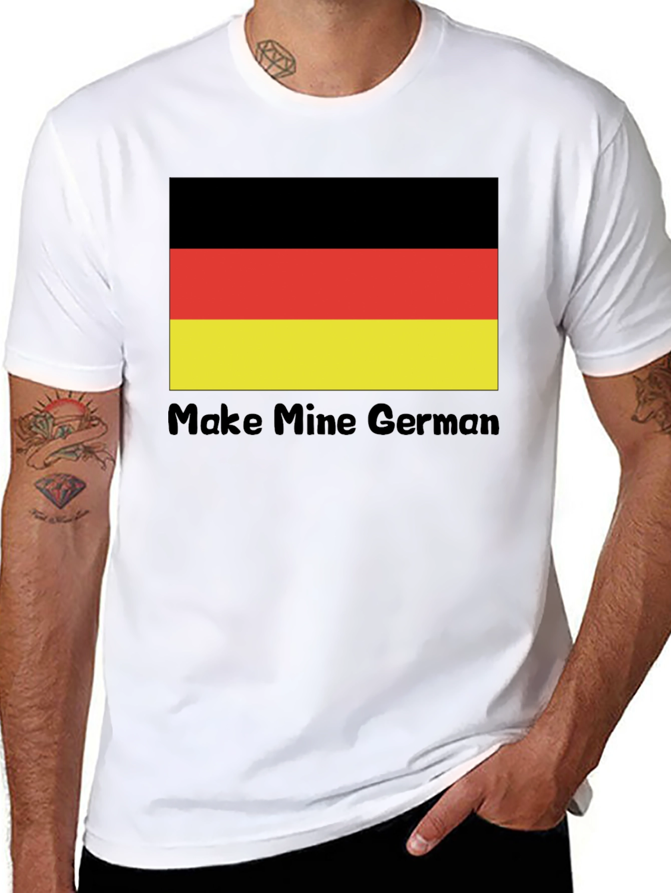 Make Mine German T-Shirt Flag Tee
