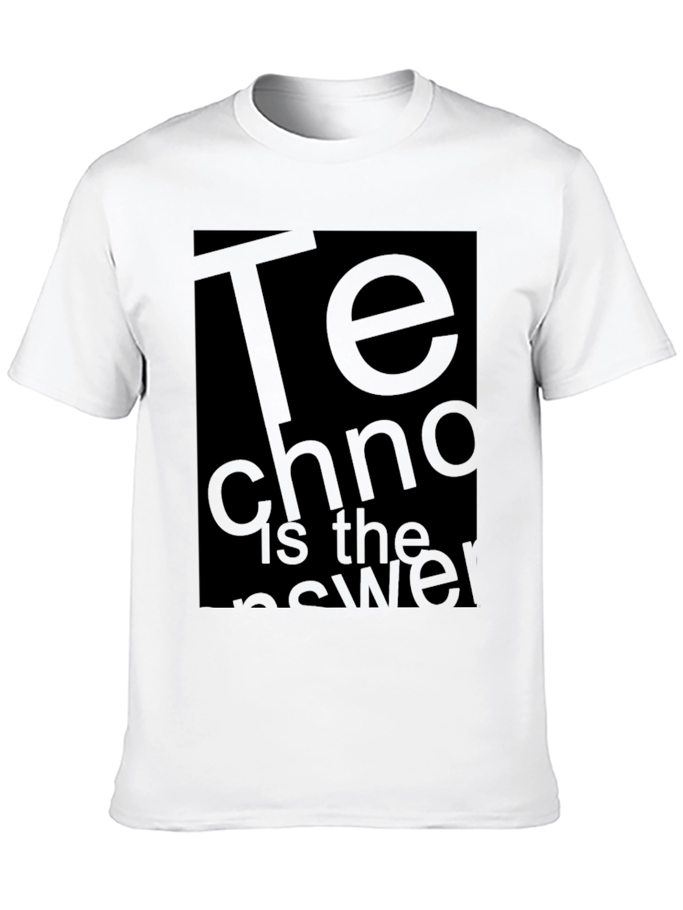Techno is the Answer Graphic T-Shirt