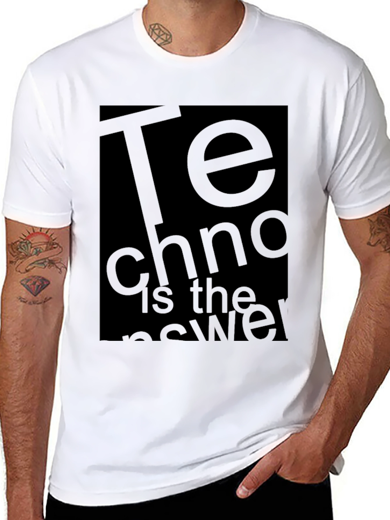 Techno is the Answer Graphic T-Shirt