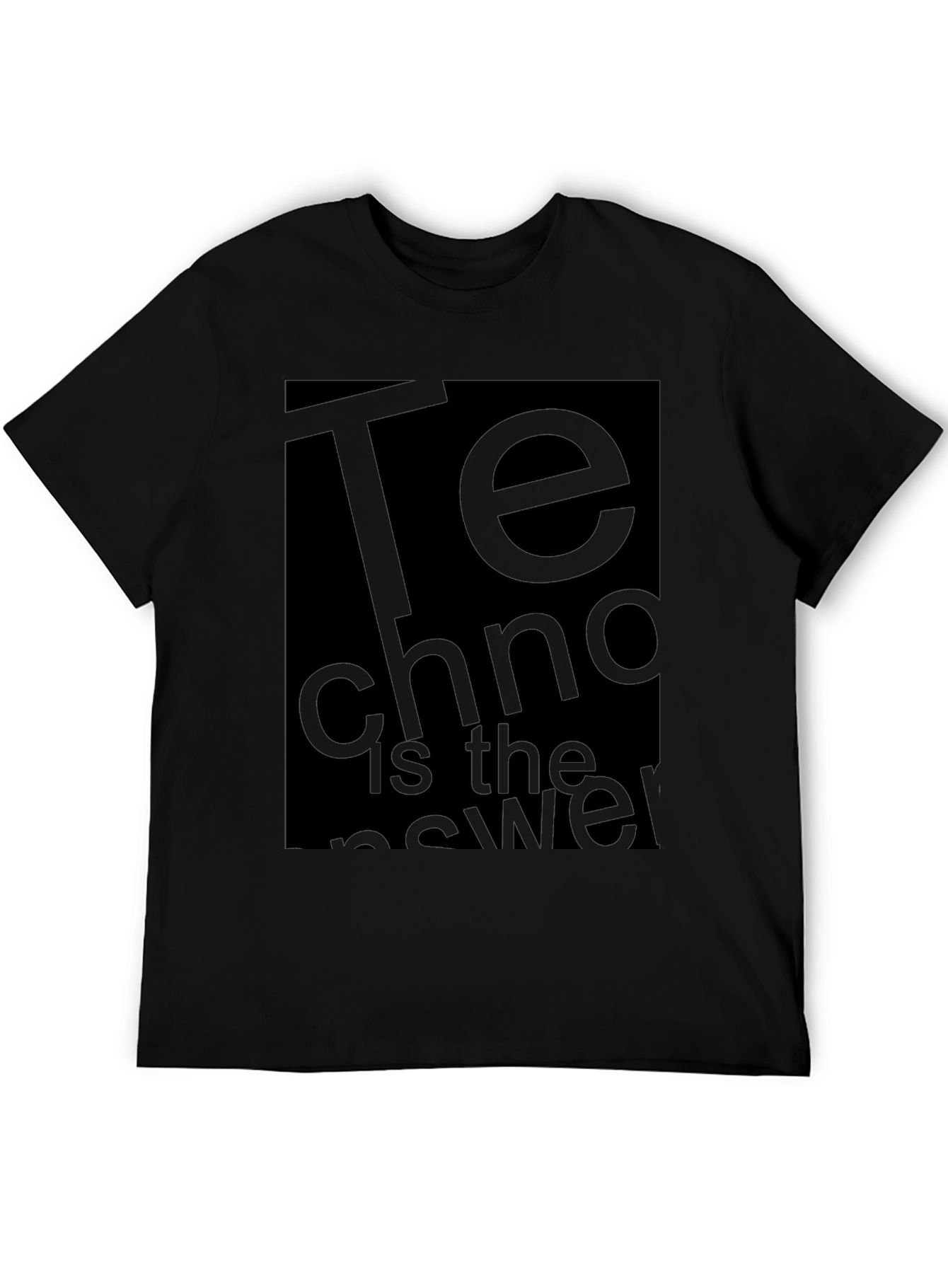 Techno is the Answer Graphic T-Shirt