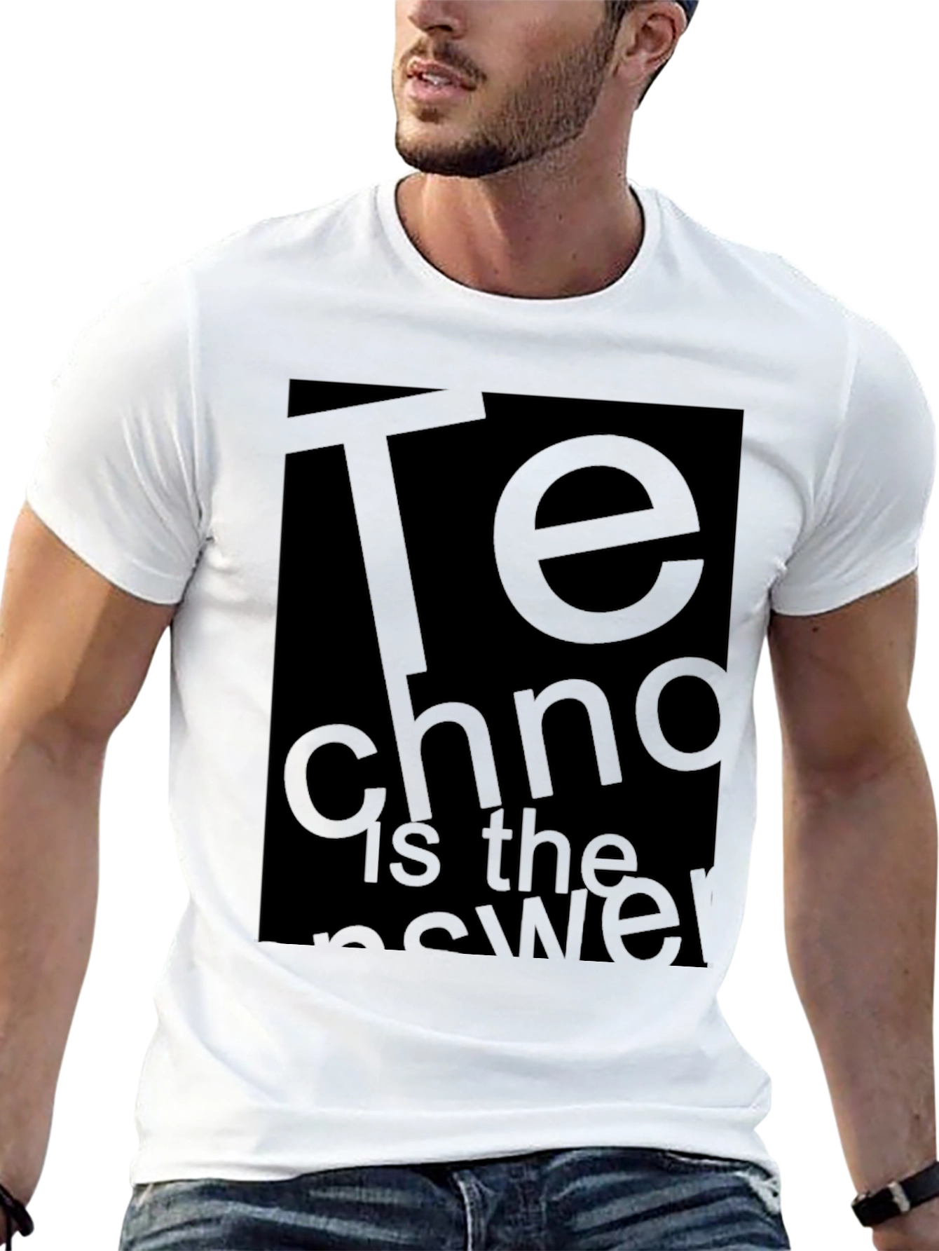 Techno is the Answer Graphic T-Shirt