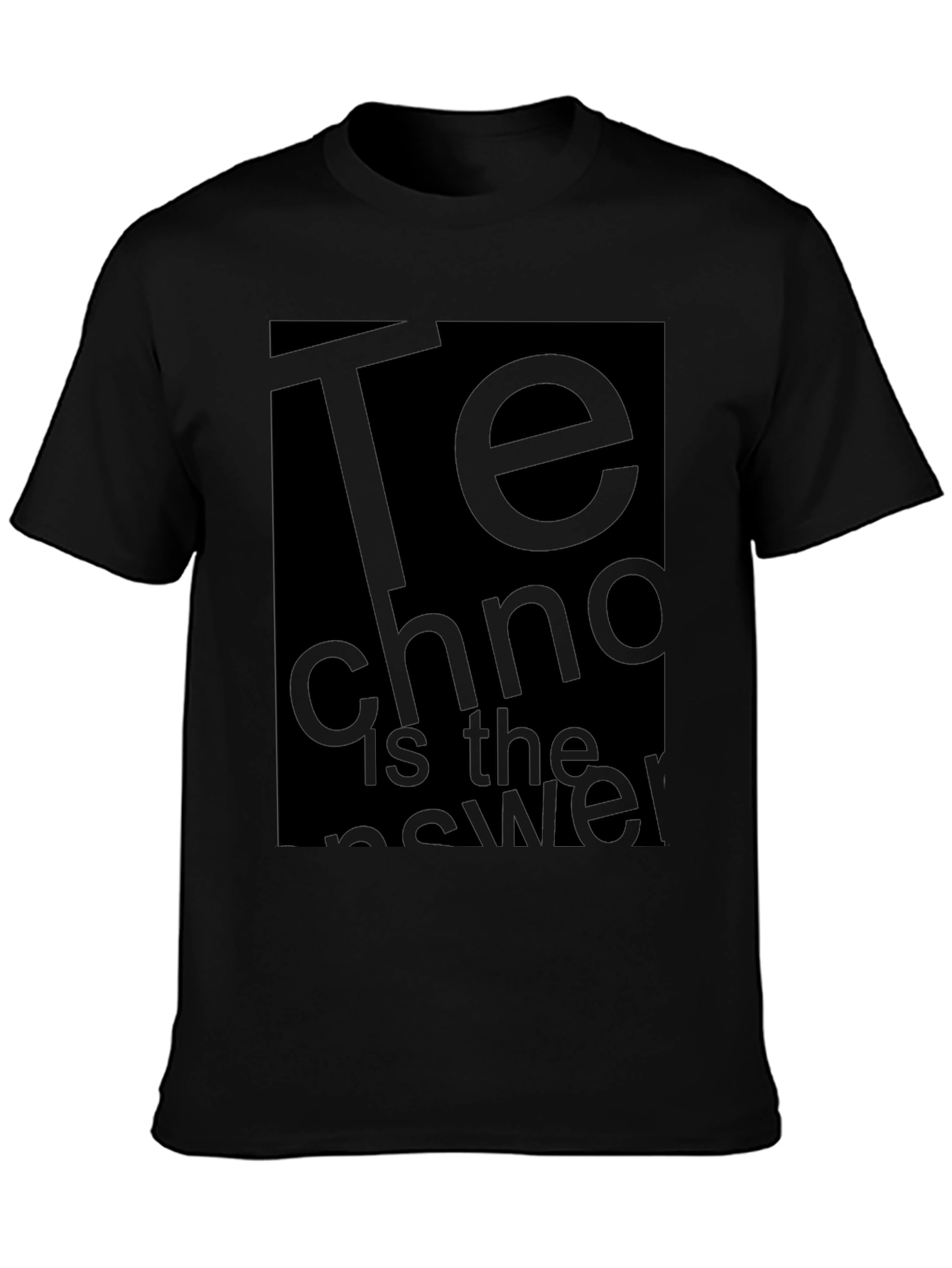 Techno is the Answer Graphic T-Shirt