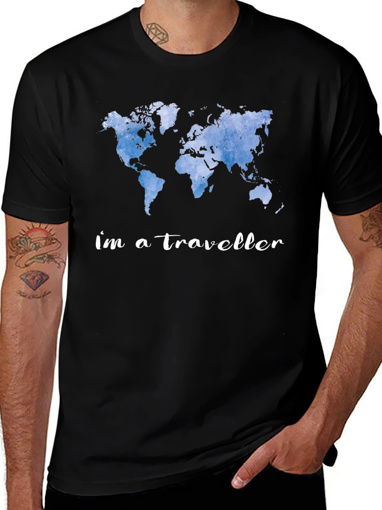 World Traveler Graphic Tee - Adventure Awaits