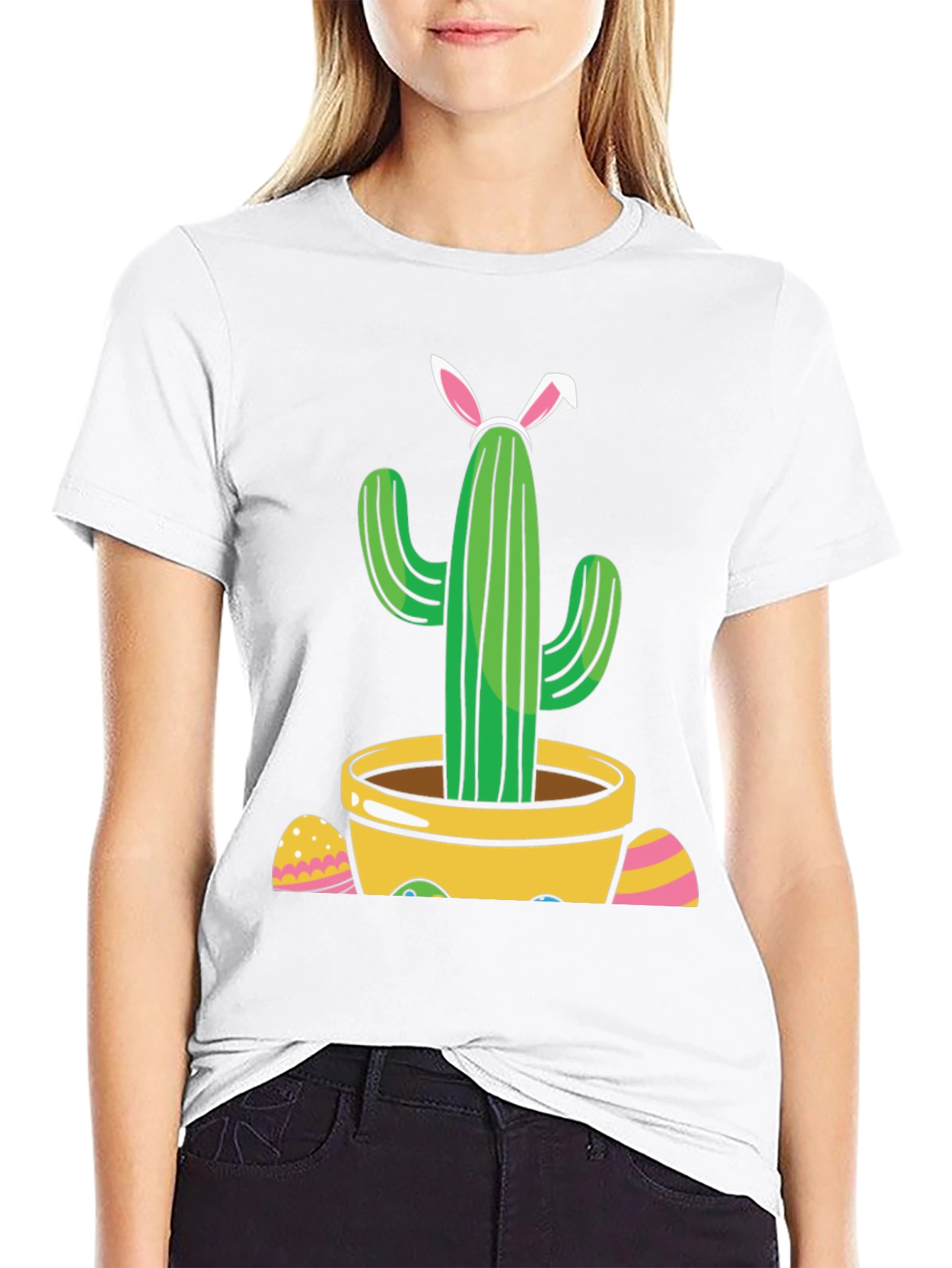 Cactus Easter Bunny T-Shirt