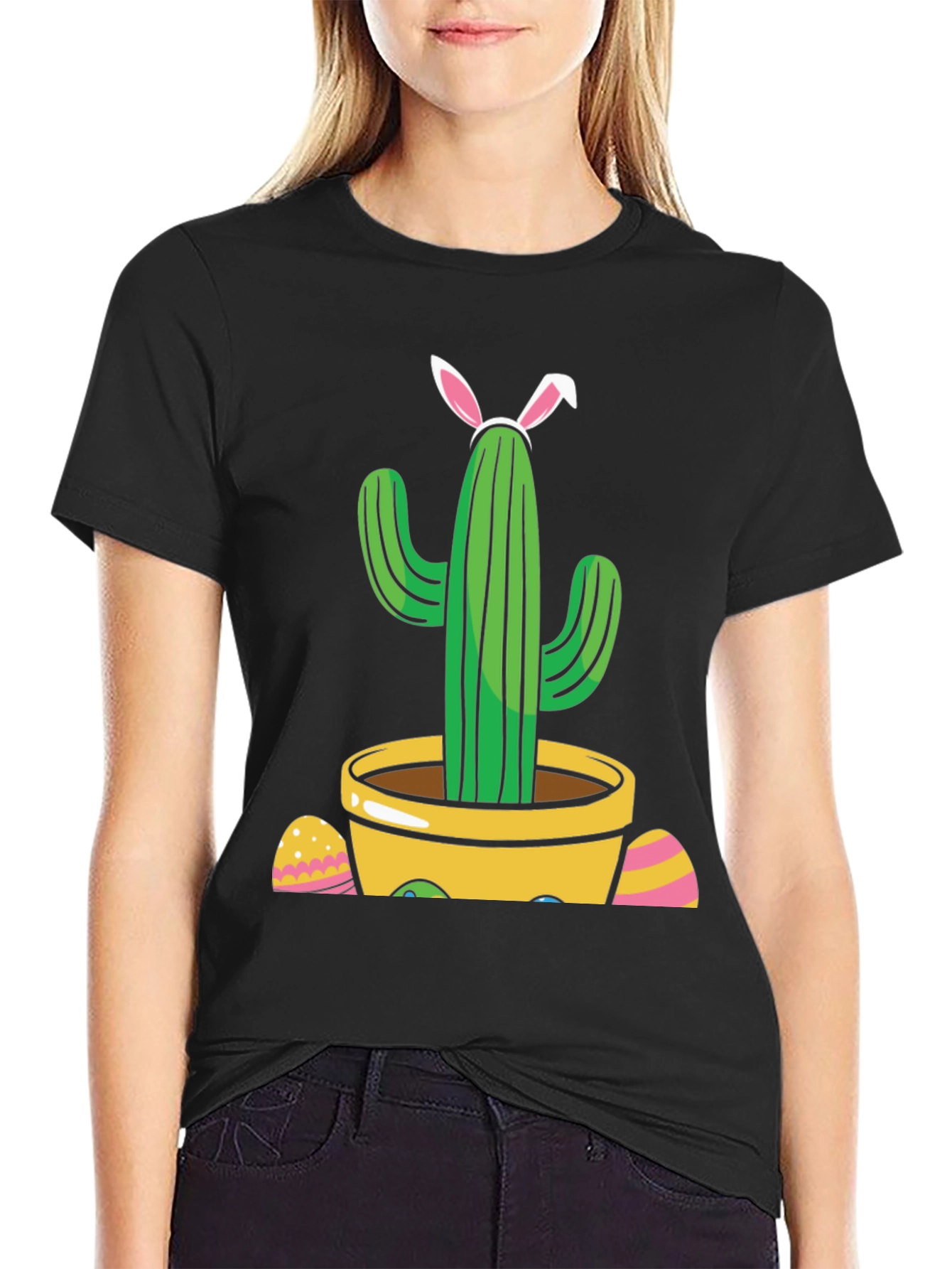 Cactus Easter Bunny T-Shirt