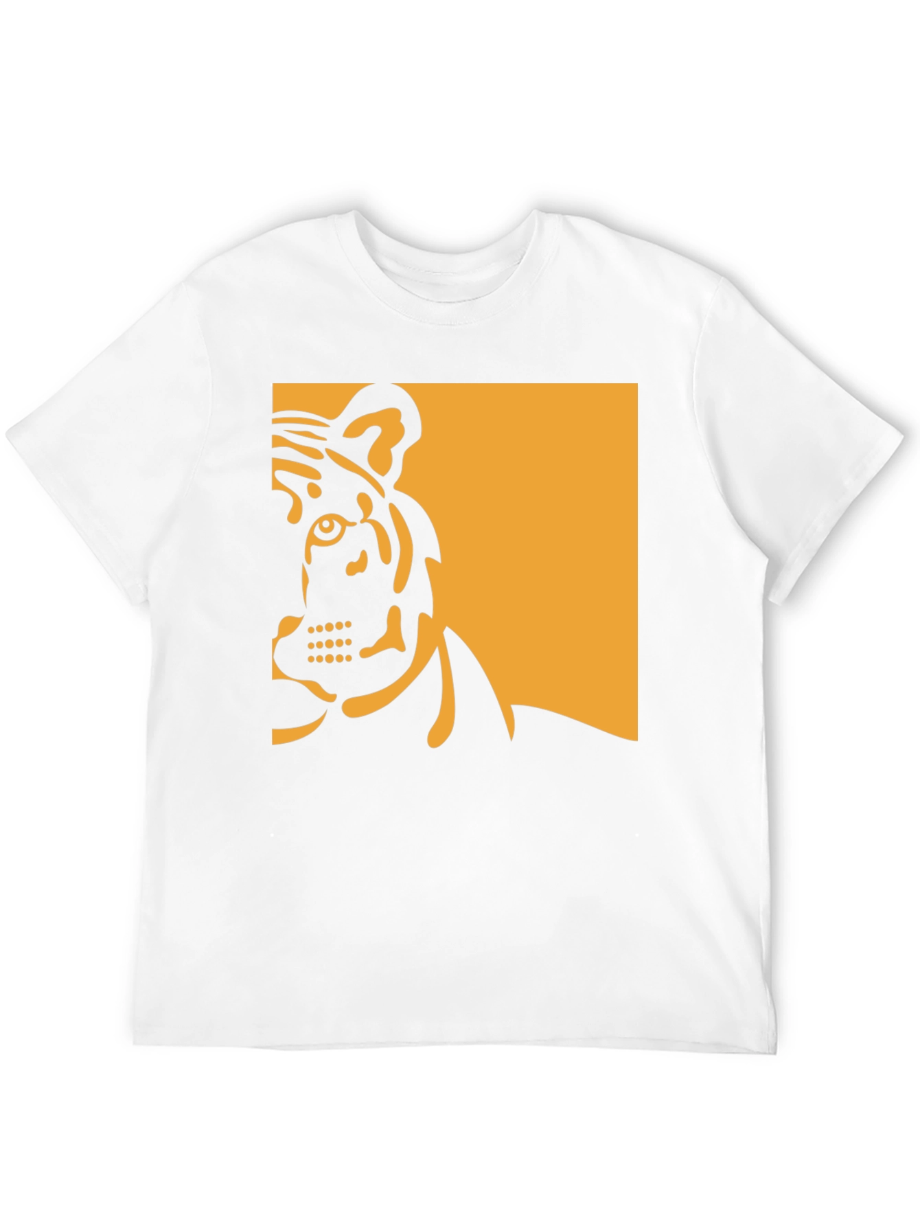 Tiger Graphic Tee - Bold Black Cotton Shirt