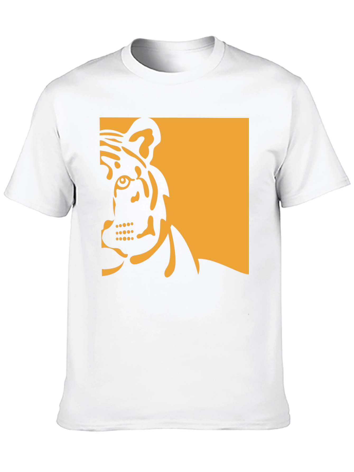 Tiger Graphic Tee - Bold Black Cotton Shirt