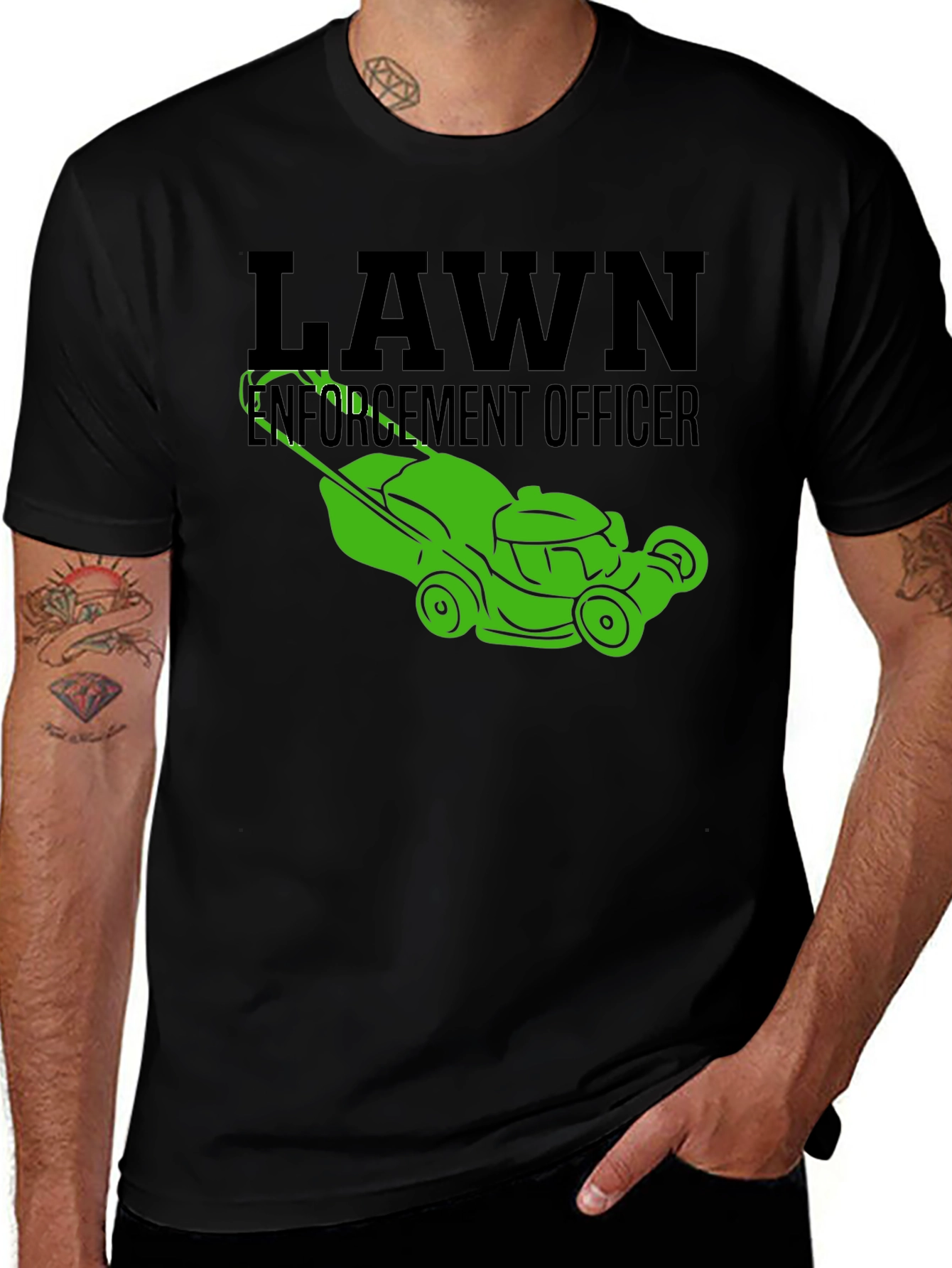 Lawn Enforcement Officer Graphic Tee