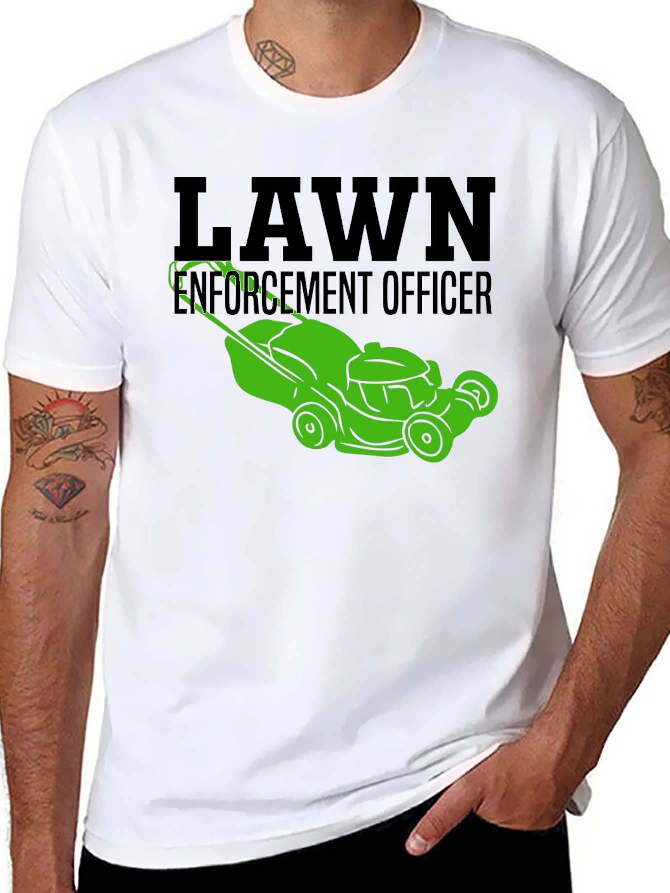 Lawn Enforcement Officer Graphic Tee