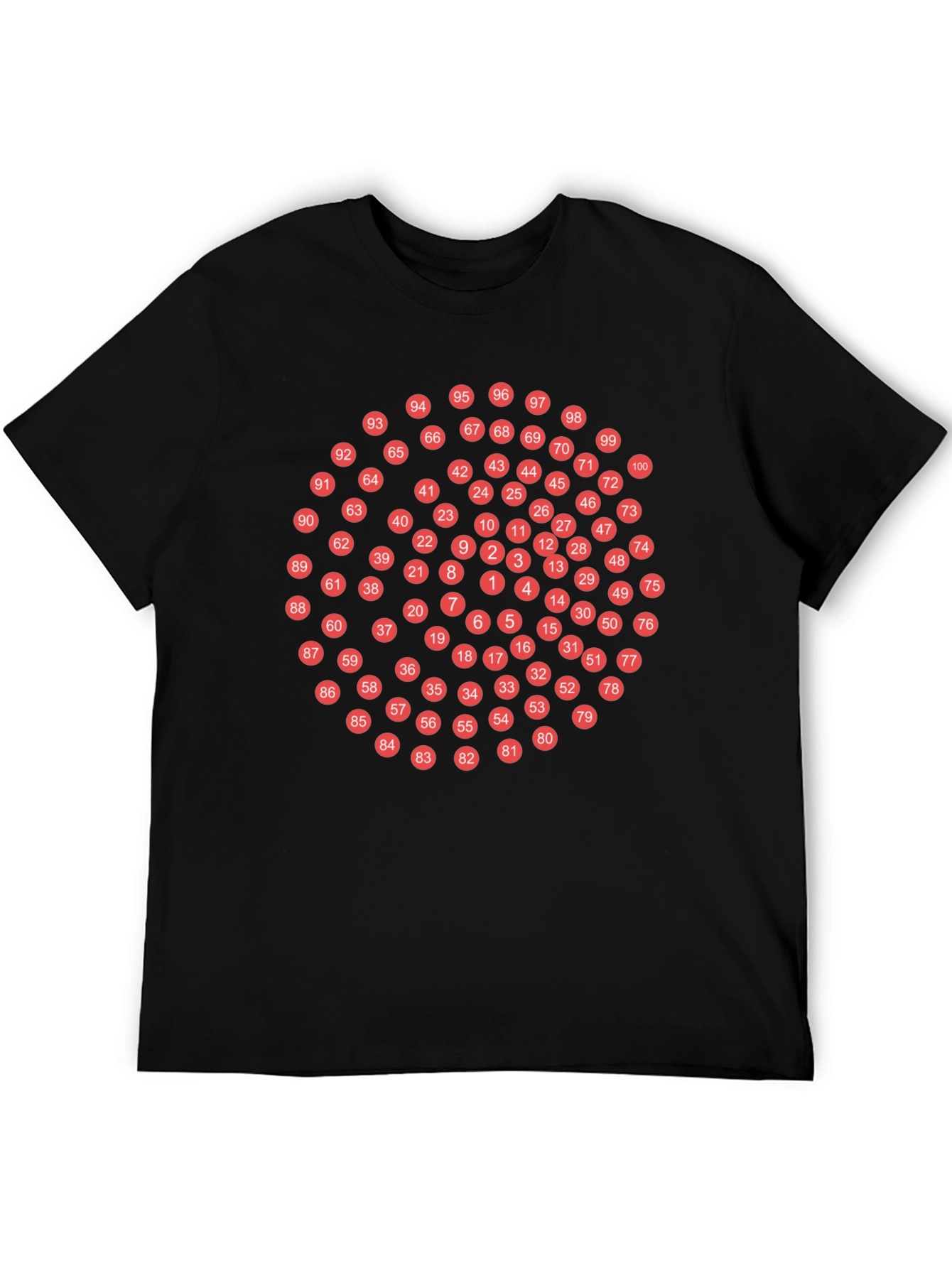 Numbered Circles Graphic T-Shirt