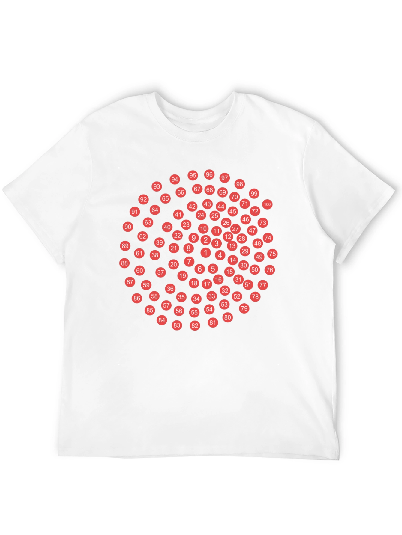 Numbered Circles Graphic T-Shirt