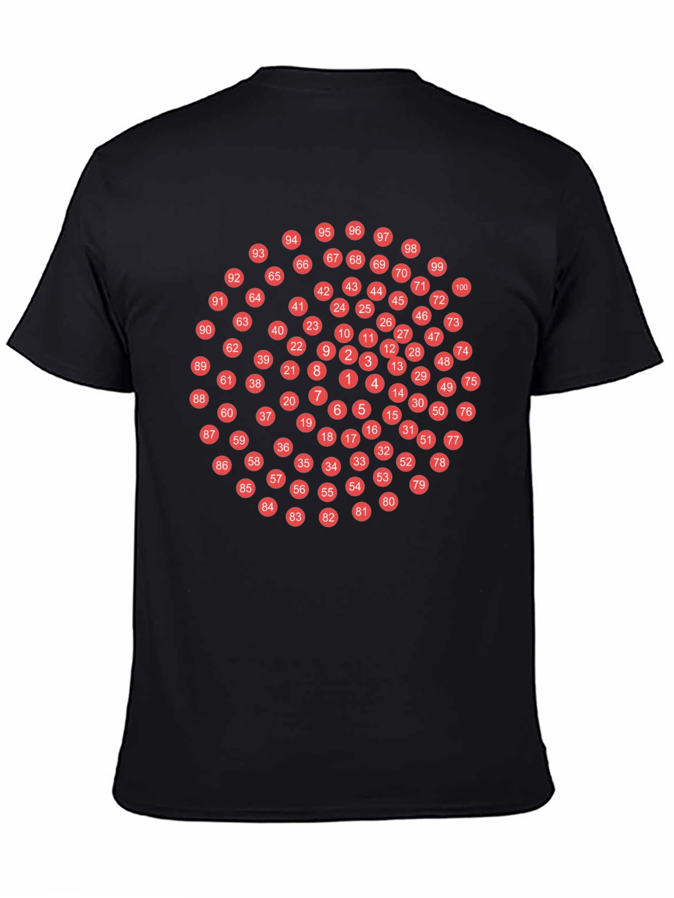 Numbered Circles Graphic T-Shirt