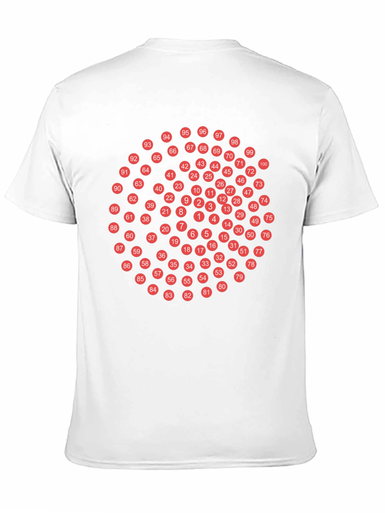 Numbered Circles Graphic T-Shirt