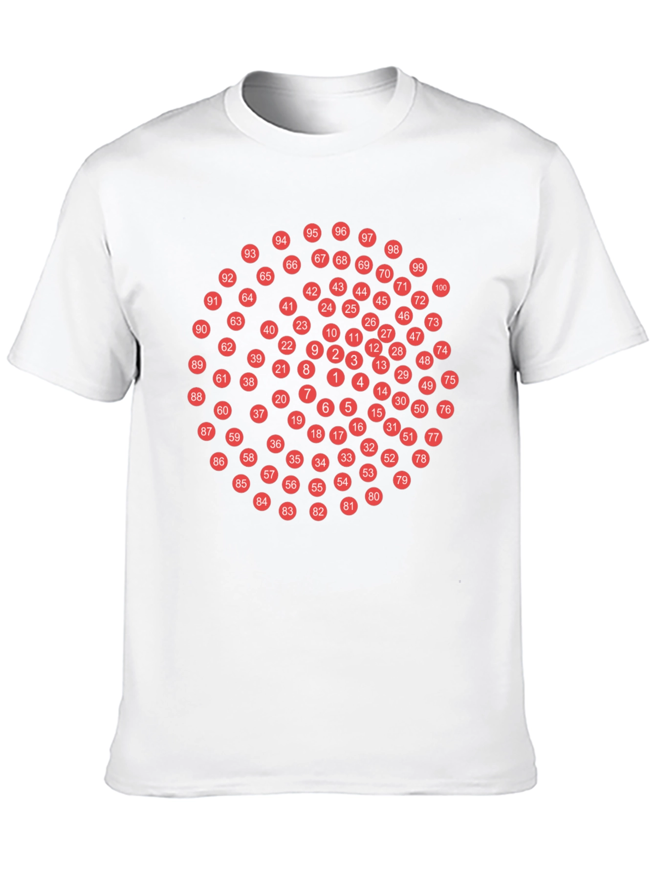 Numbered Circles Graphic T-Shirt