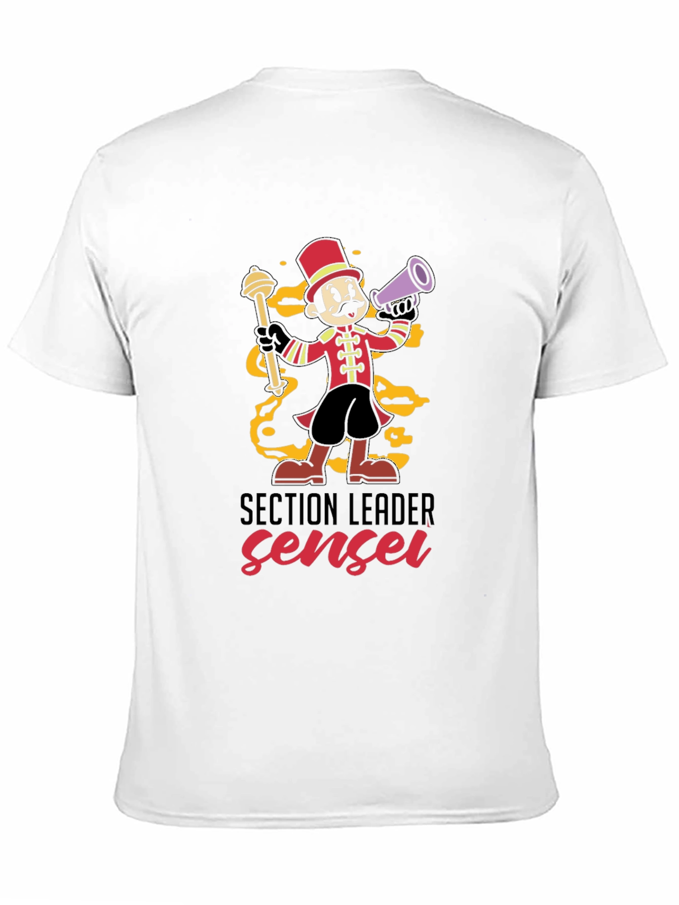Section Leader Sensei T-Shirt - Cartoon Band Leader Tee