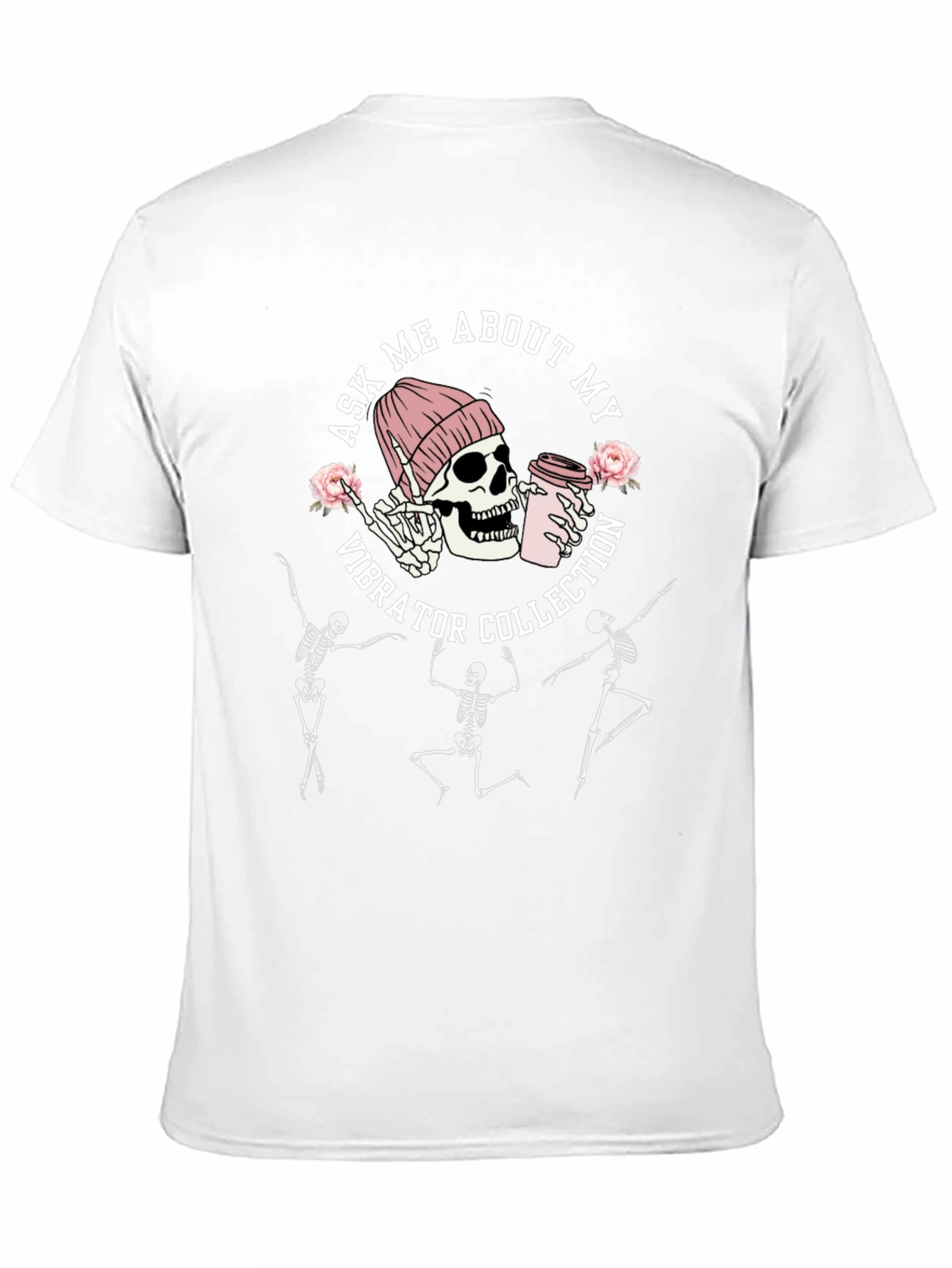 Skeleton Vibrator Collection Black T-Shirt