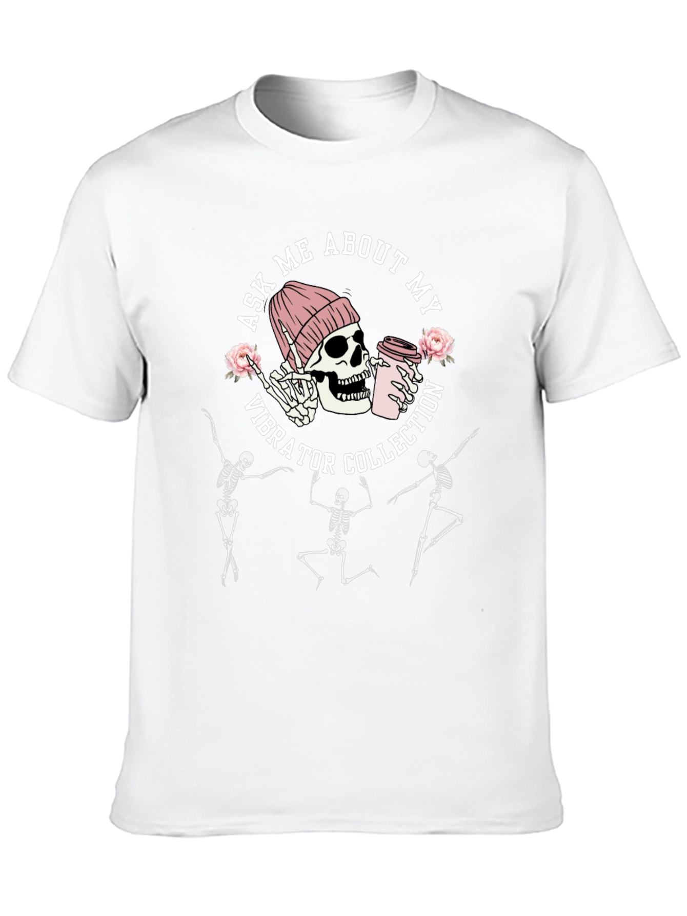 Skeleton Vibrator Collection Black T-Shirt