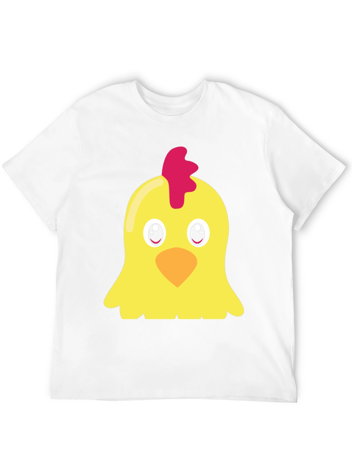 Cute Chicken Graphic T-Shirt - Black Short Sleeve