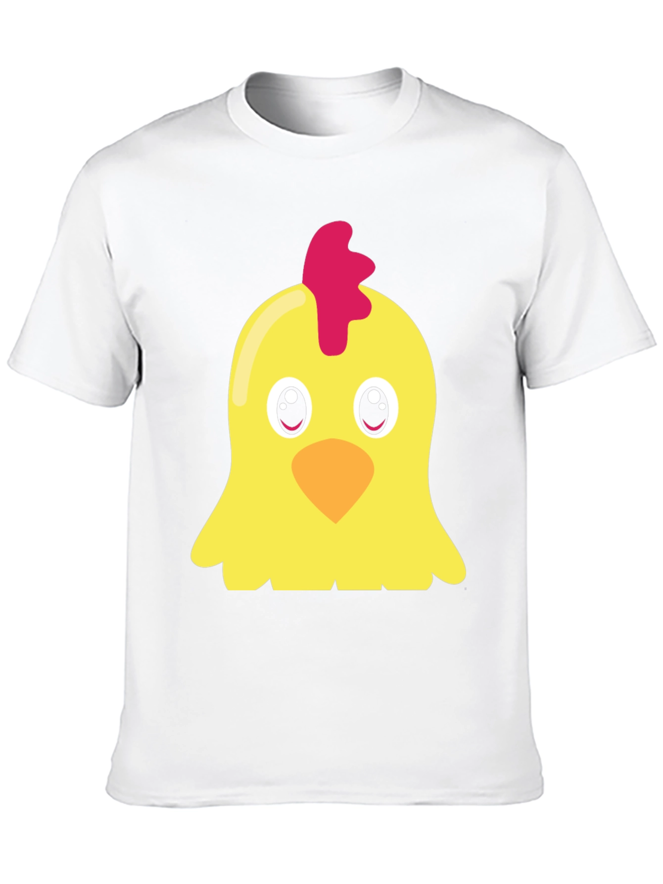 Cute Chicken Graphic T-Shirt - Black Short Sleeve