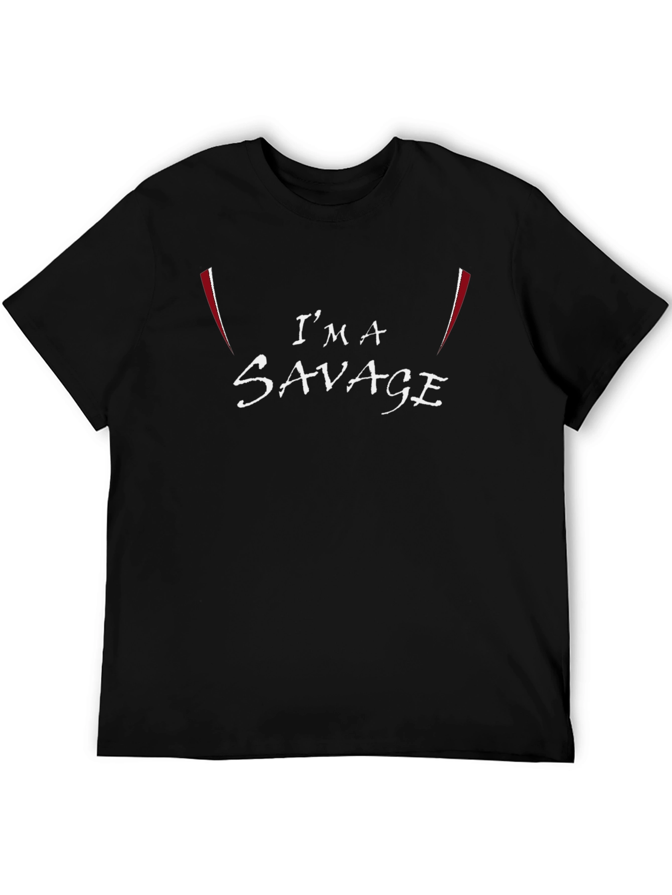 Im A Savage Graphic Tee - Mens Black T-Shirt