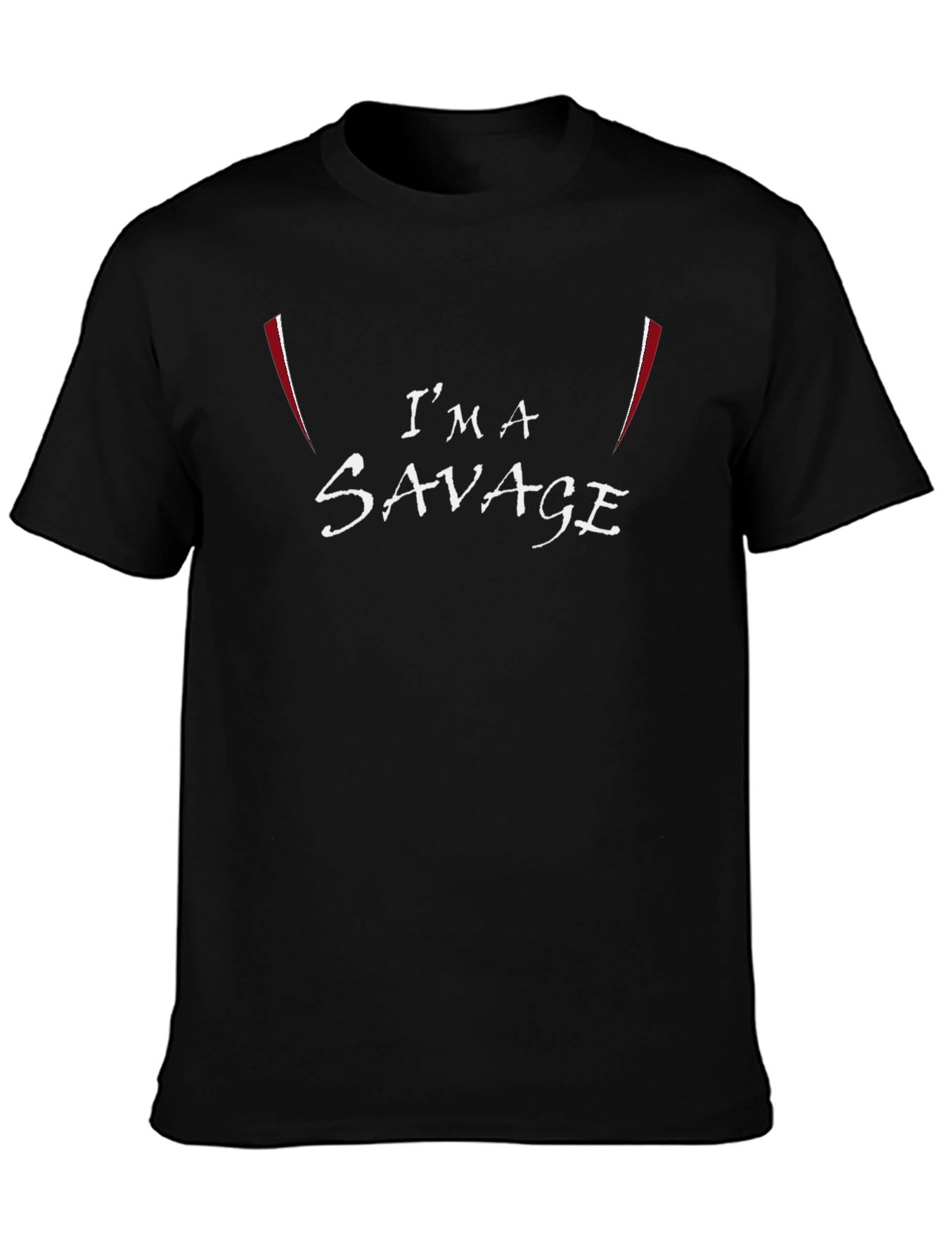 Im A Savage Graphic Tee - Mens Black T-Shirt