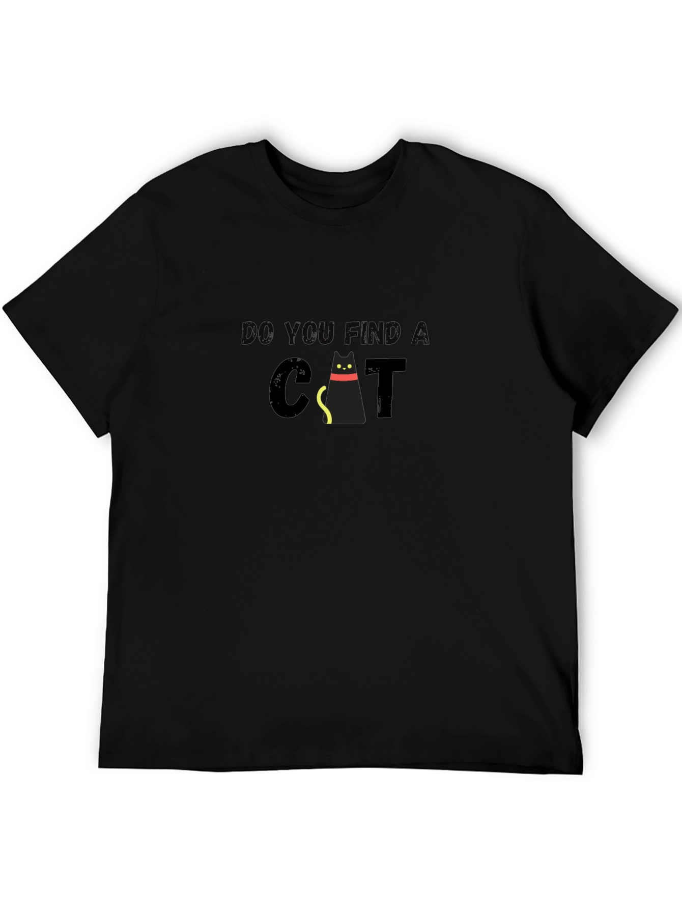 Find a Cat Funny Graphic T-Shirt
