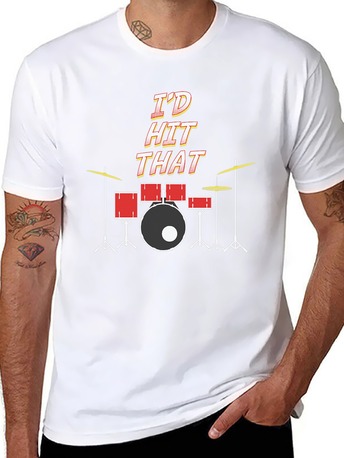 Id Hit That Drum Set T-Shirt