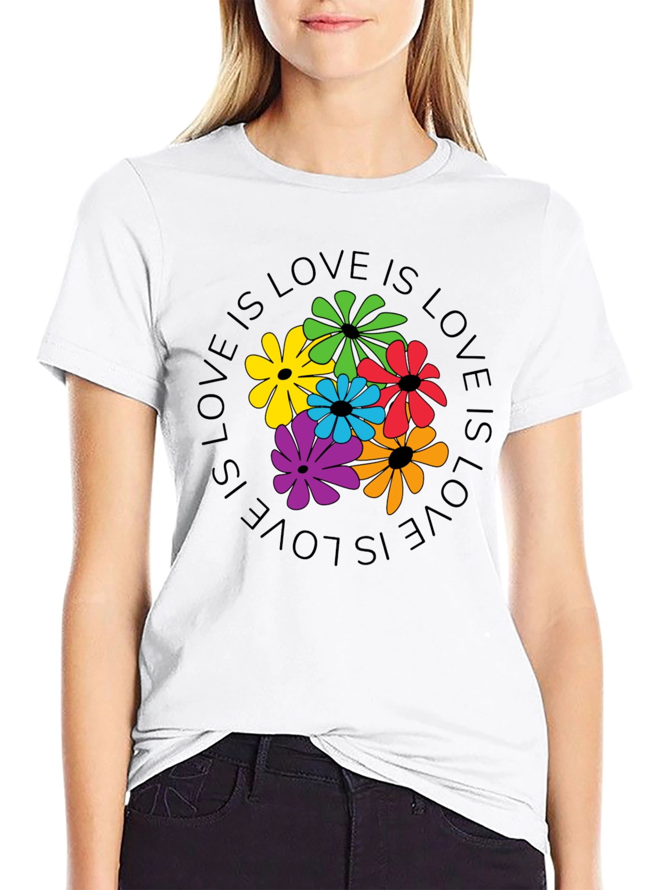 Love Is Love Floral Graphic Tee
