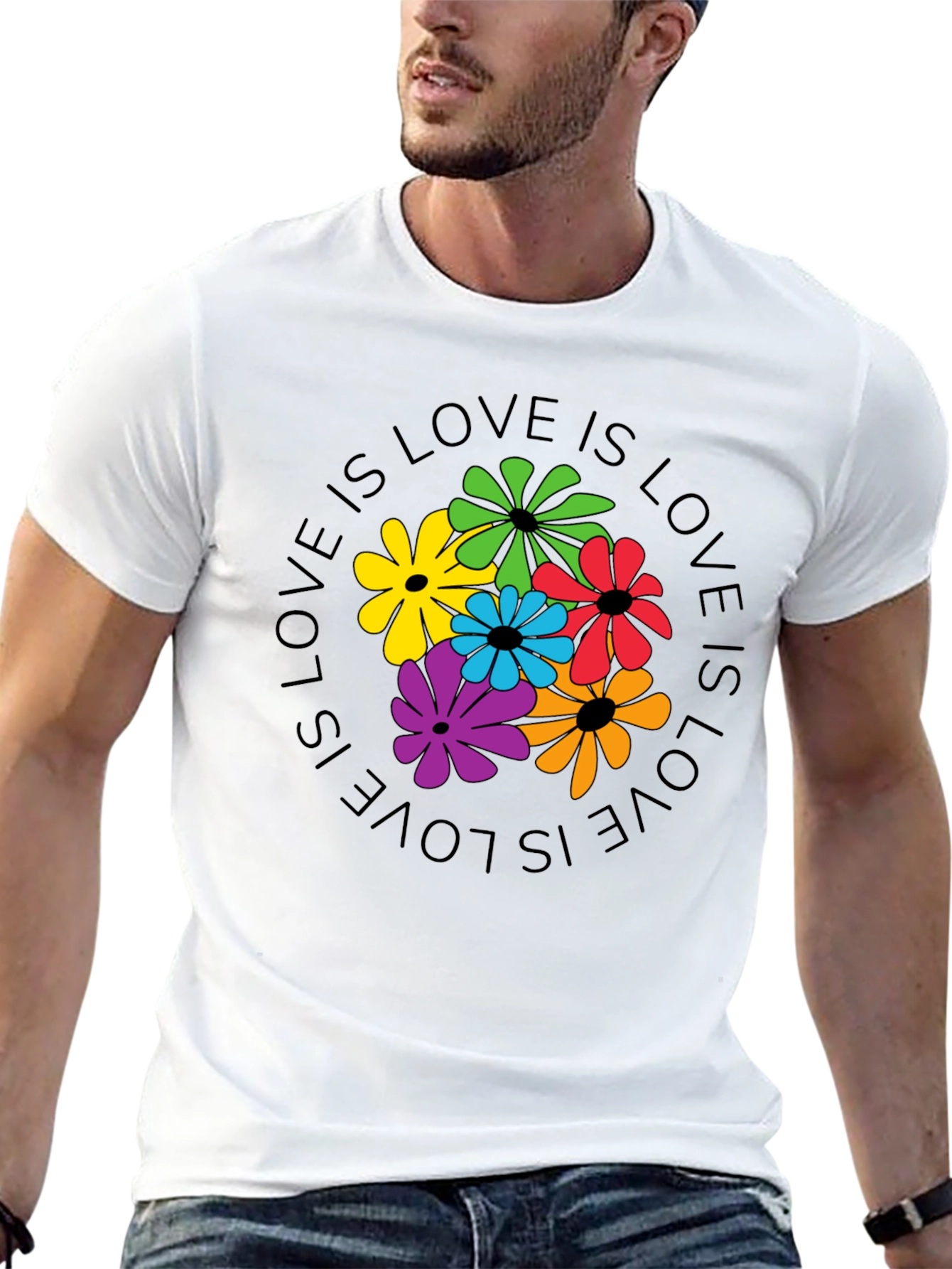 Love Is Love Floral Graphic Tee