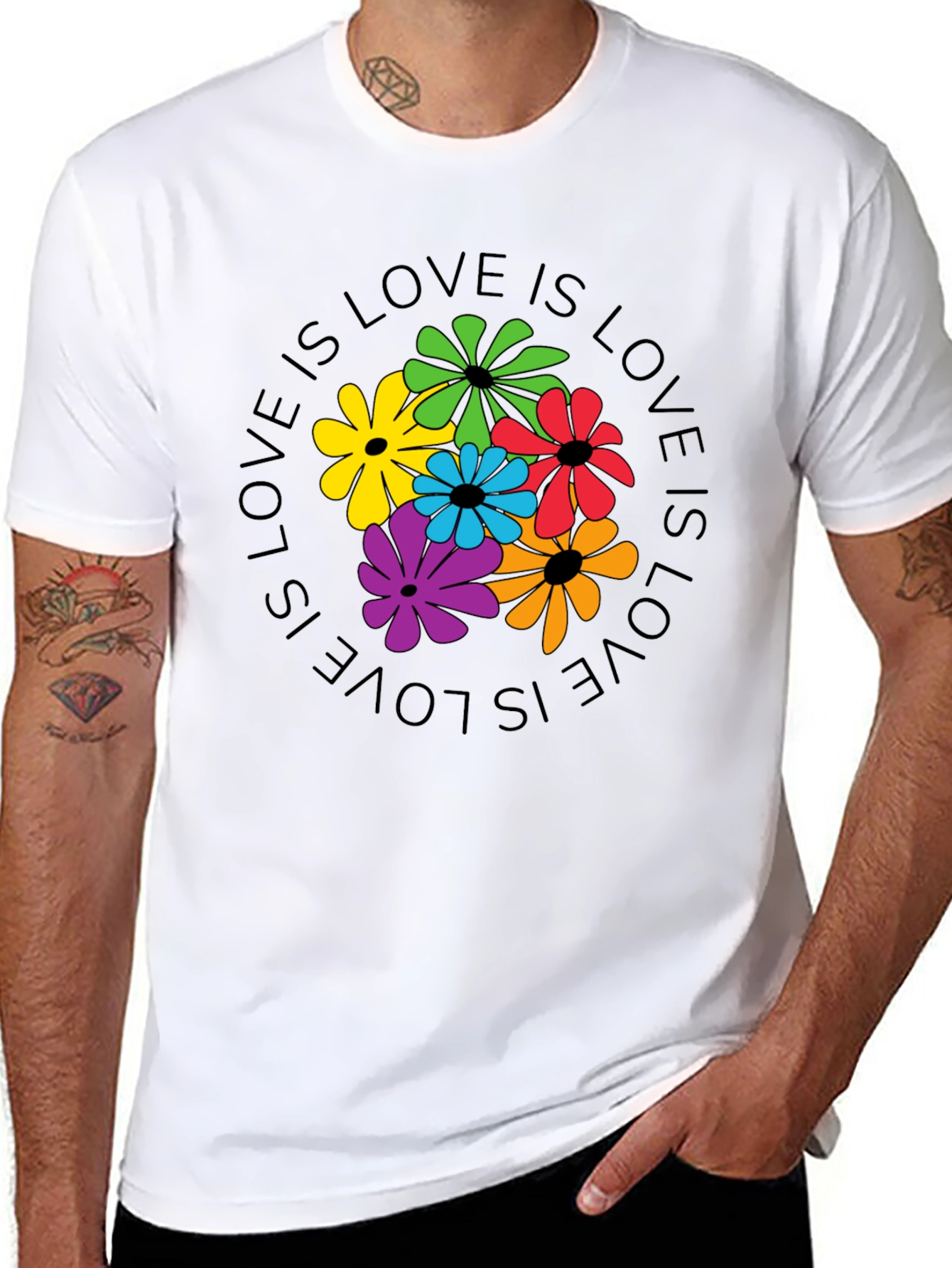 Love Is Love Floral Graphic Tee