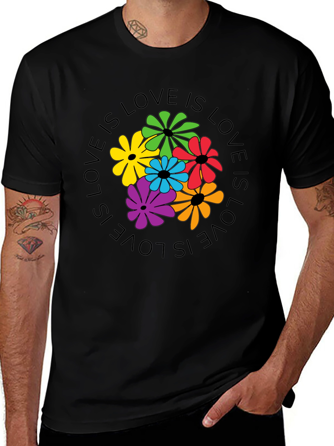 Love Is Love Floral Graphic Tee
