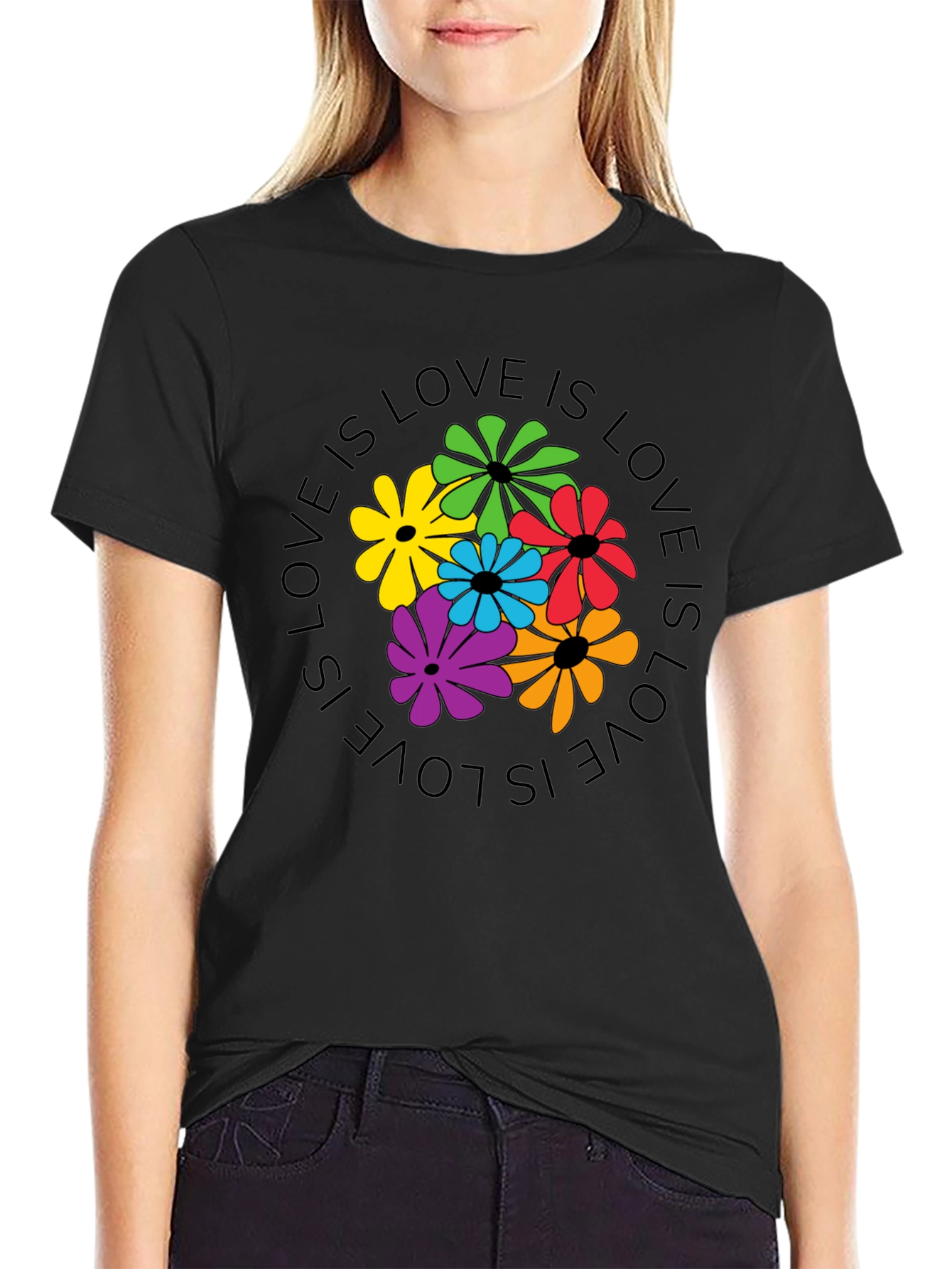 Love Is Love Floral Graphic Tee