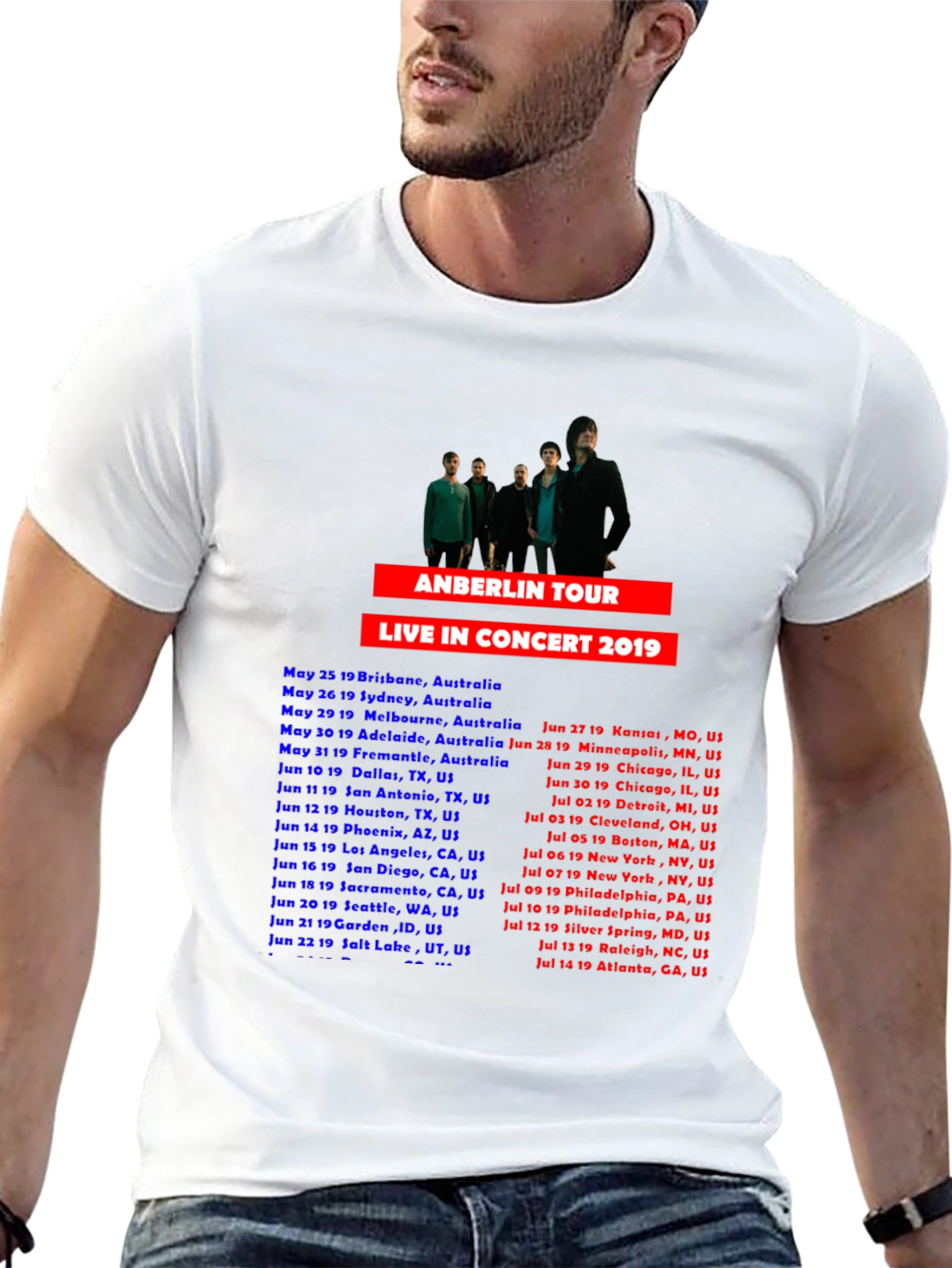 Anberlin Tour 2019 Concert T-Shirt