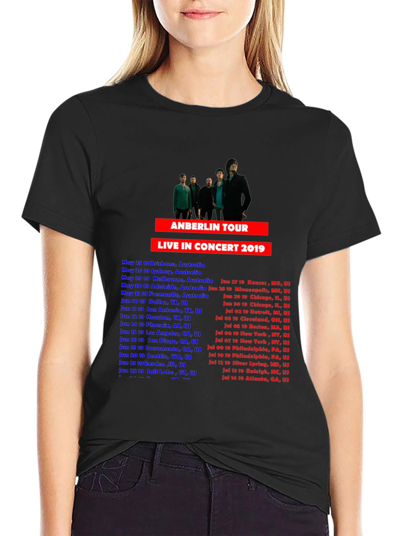 Anberlin Tour 2019 Concert T-Shirt