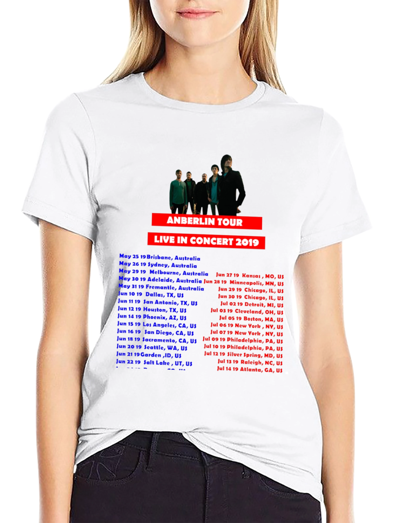 Anberlin Tour 2019 Concert T-Shirt