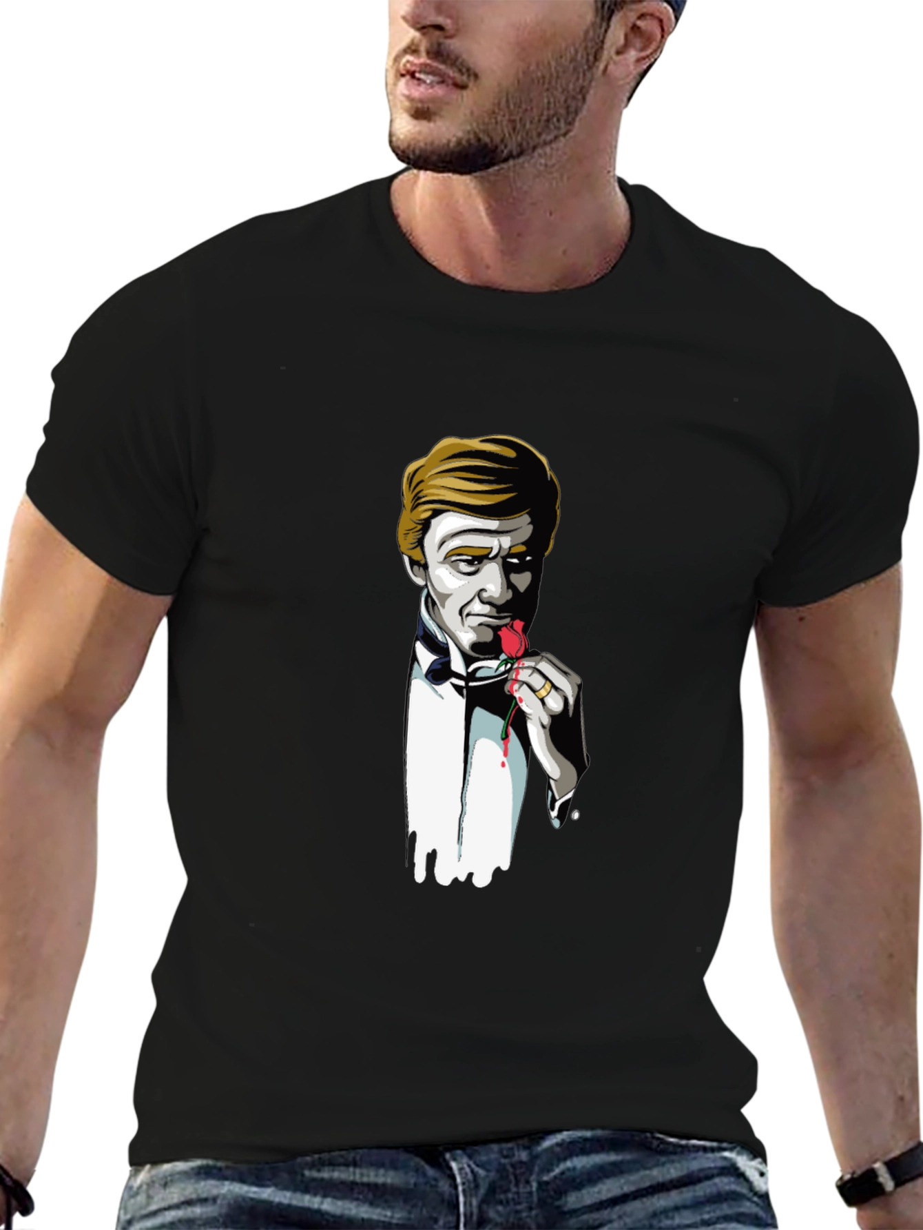 Stylish Rose-Eater Graphic T-Shirt