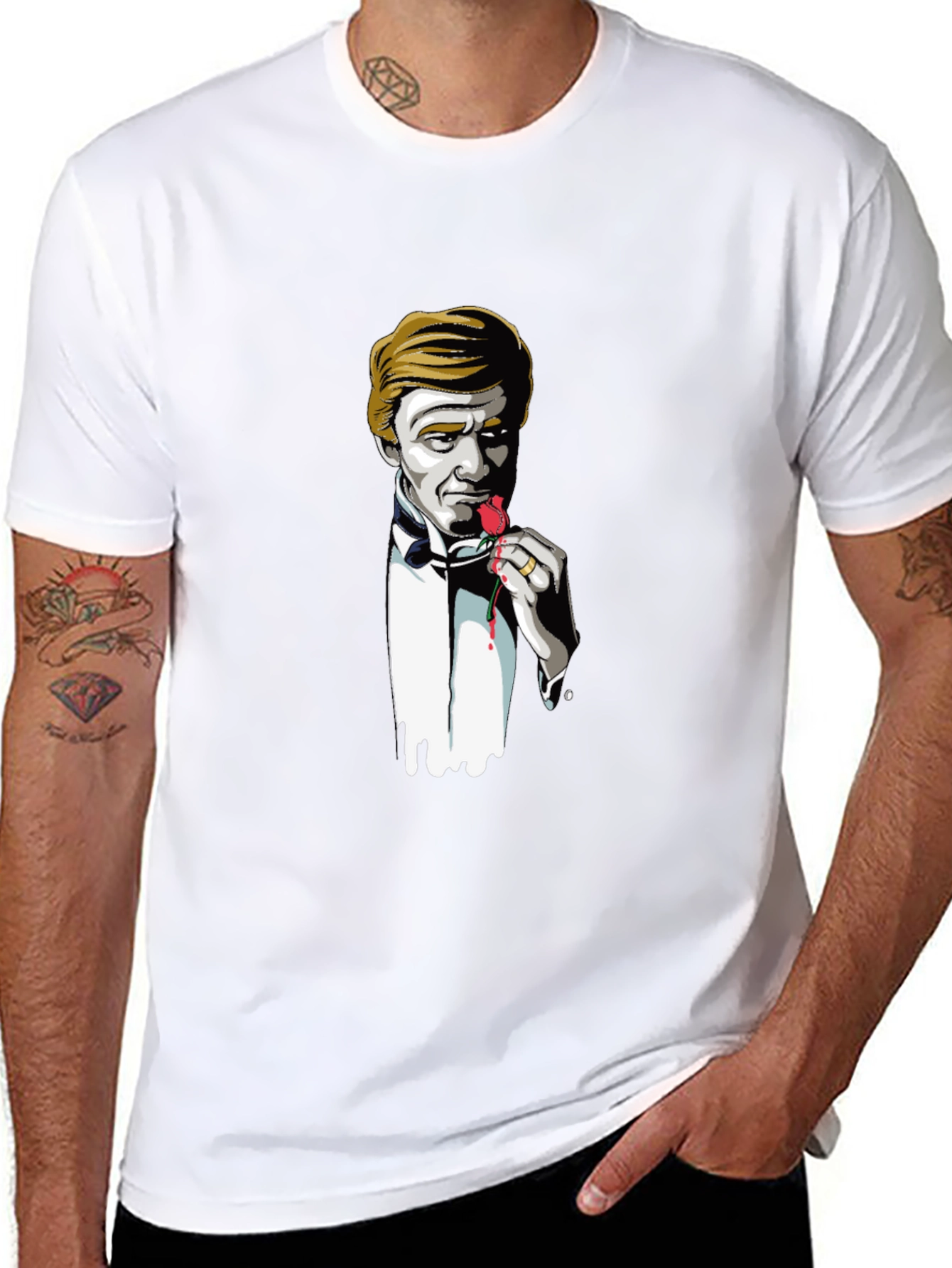 Stylish Rose-Eater Graphic T-Shirt