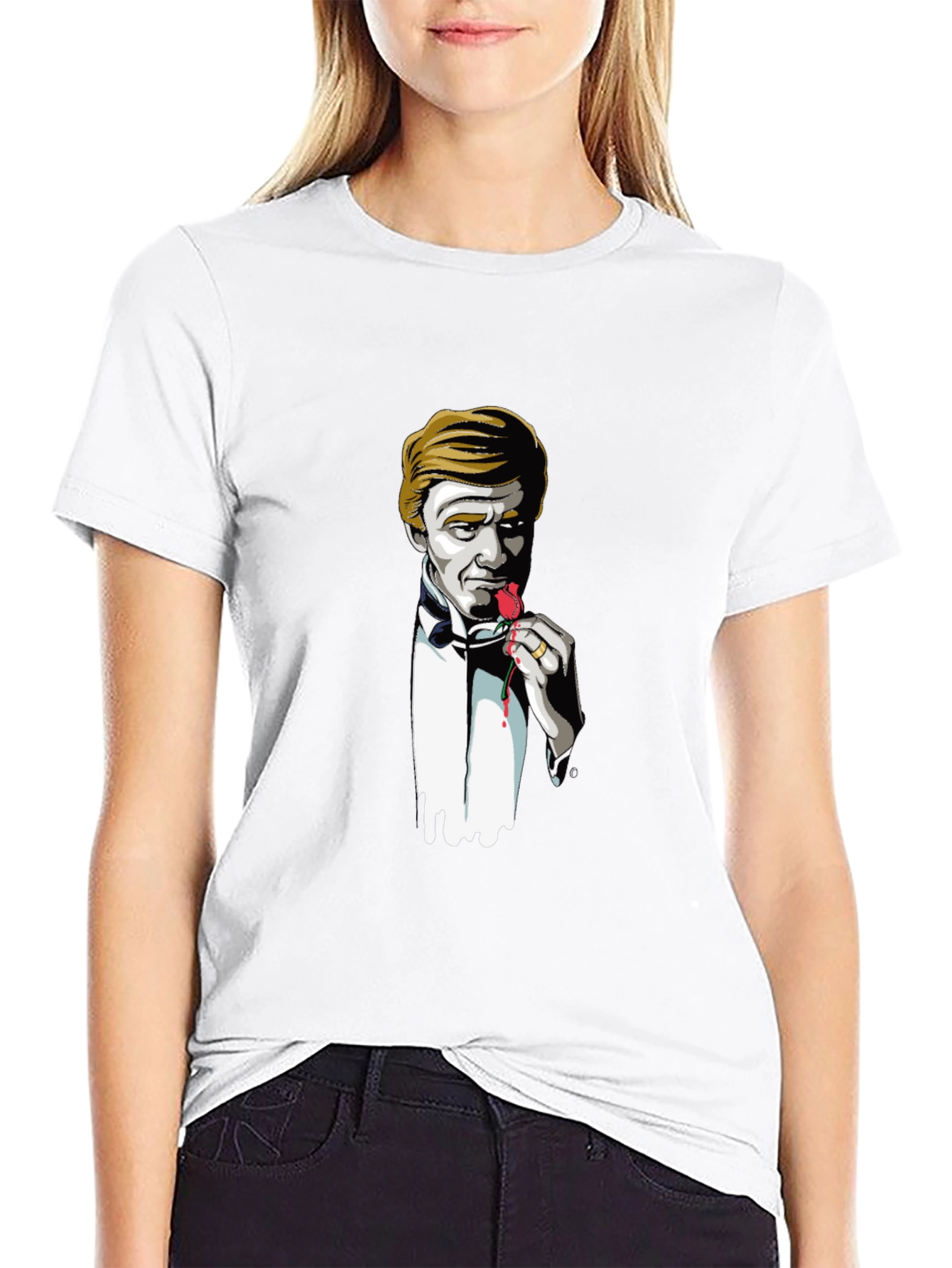 Stylish Rose-Eater Graphic T-Shirt