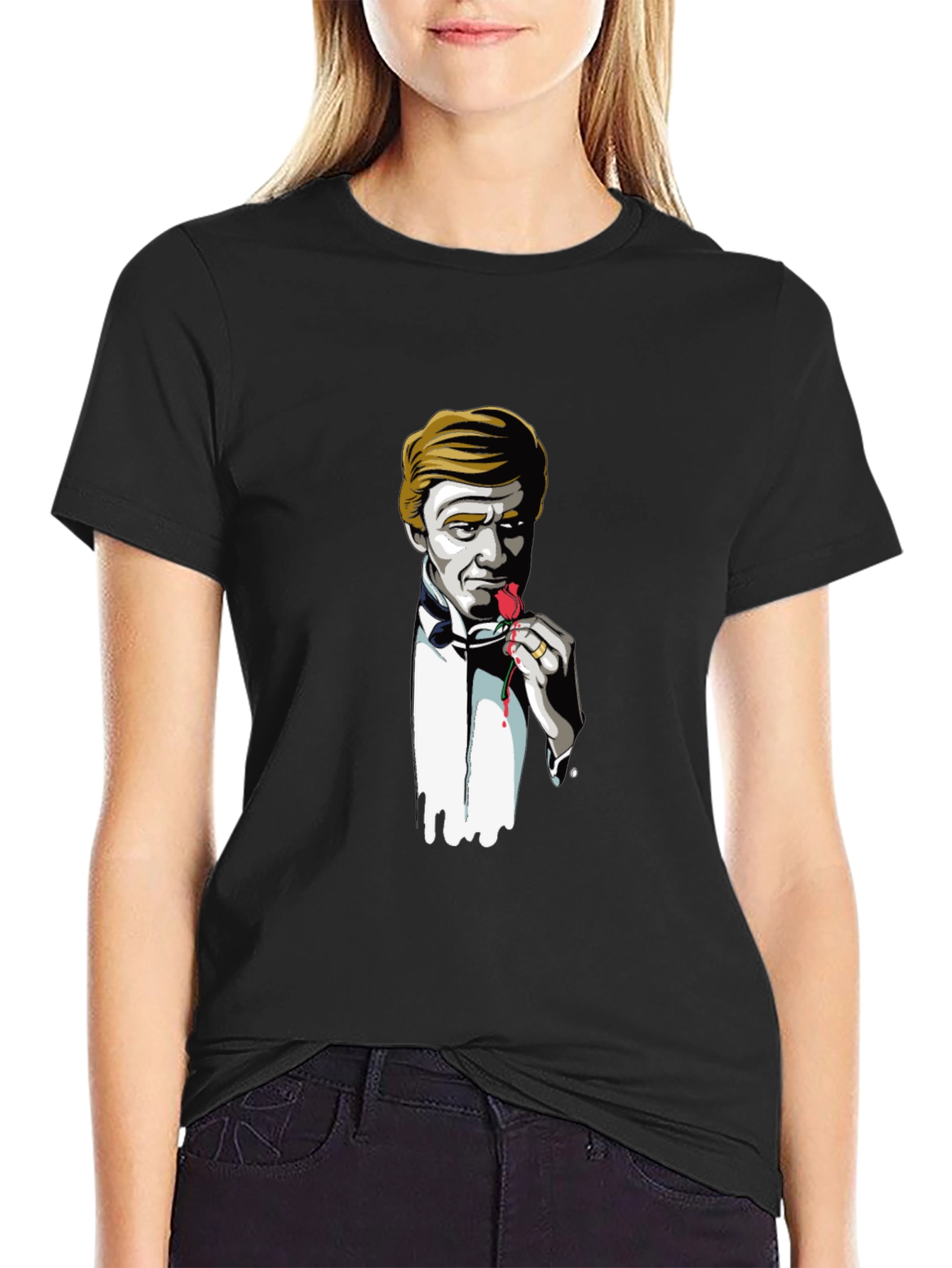 Stylish Rose-Eater Graphic T-Shirt