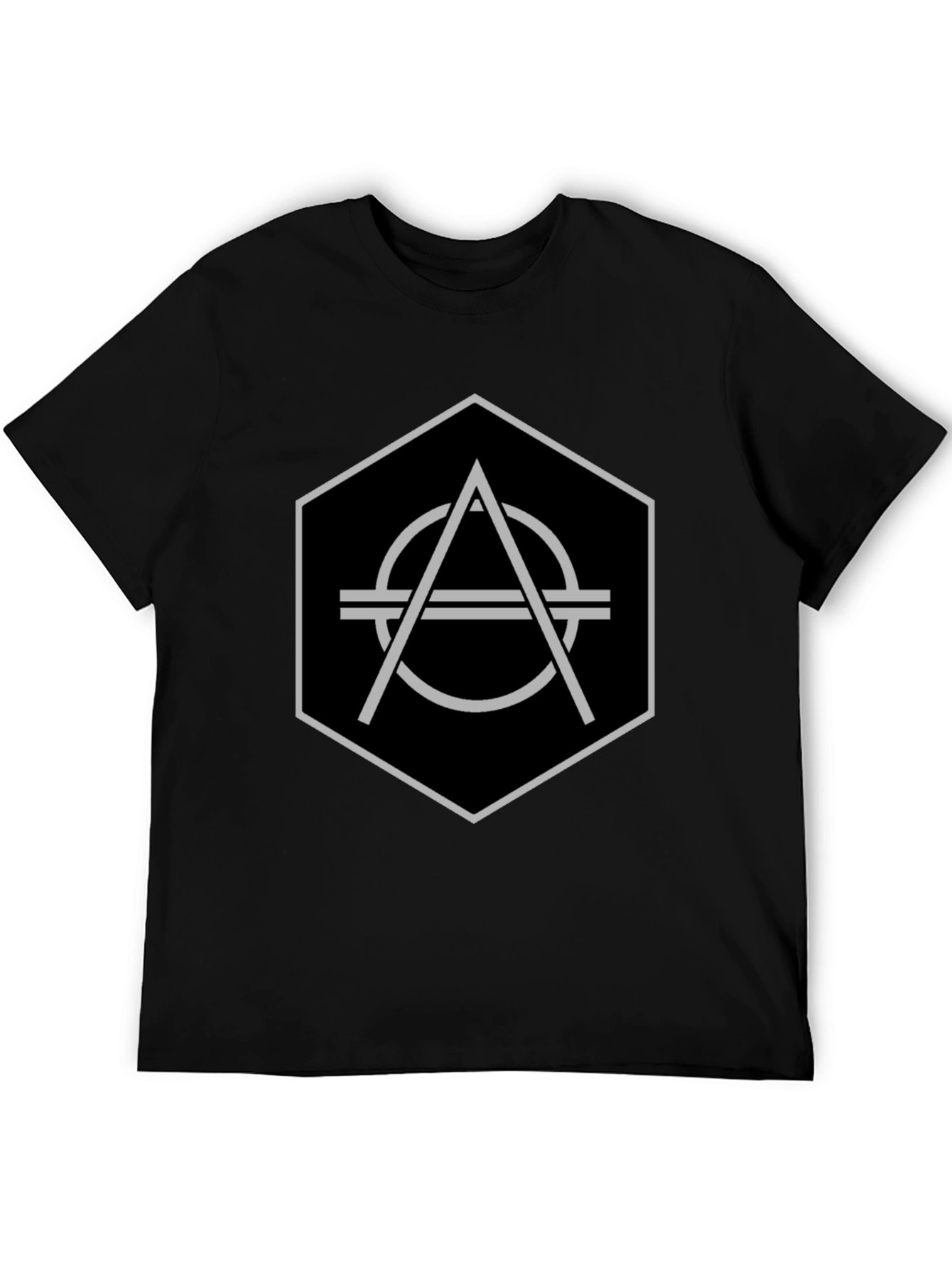 Geometric Hexagon Graphic T-Shirt - Modern Design Tee