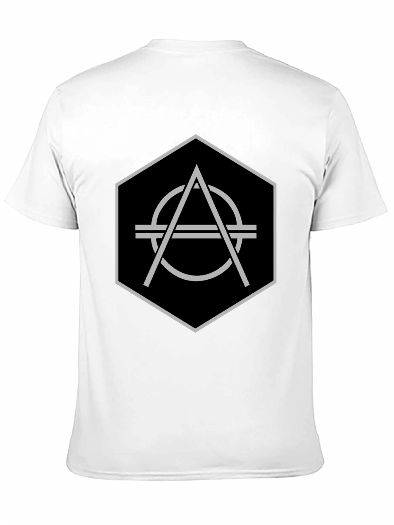 Geometric Hexagon Graphic T-Shirt - Modern Design Tee