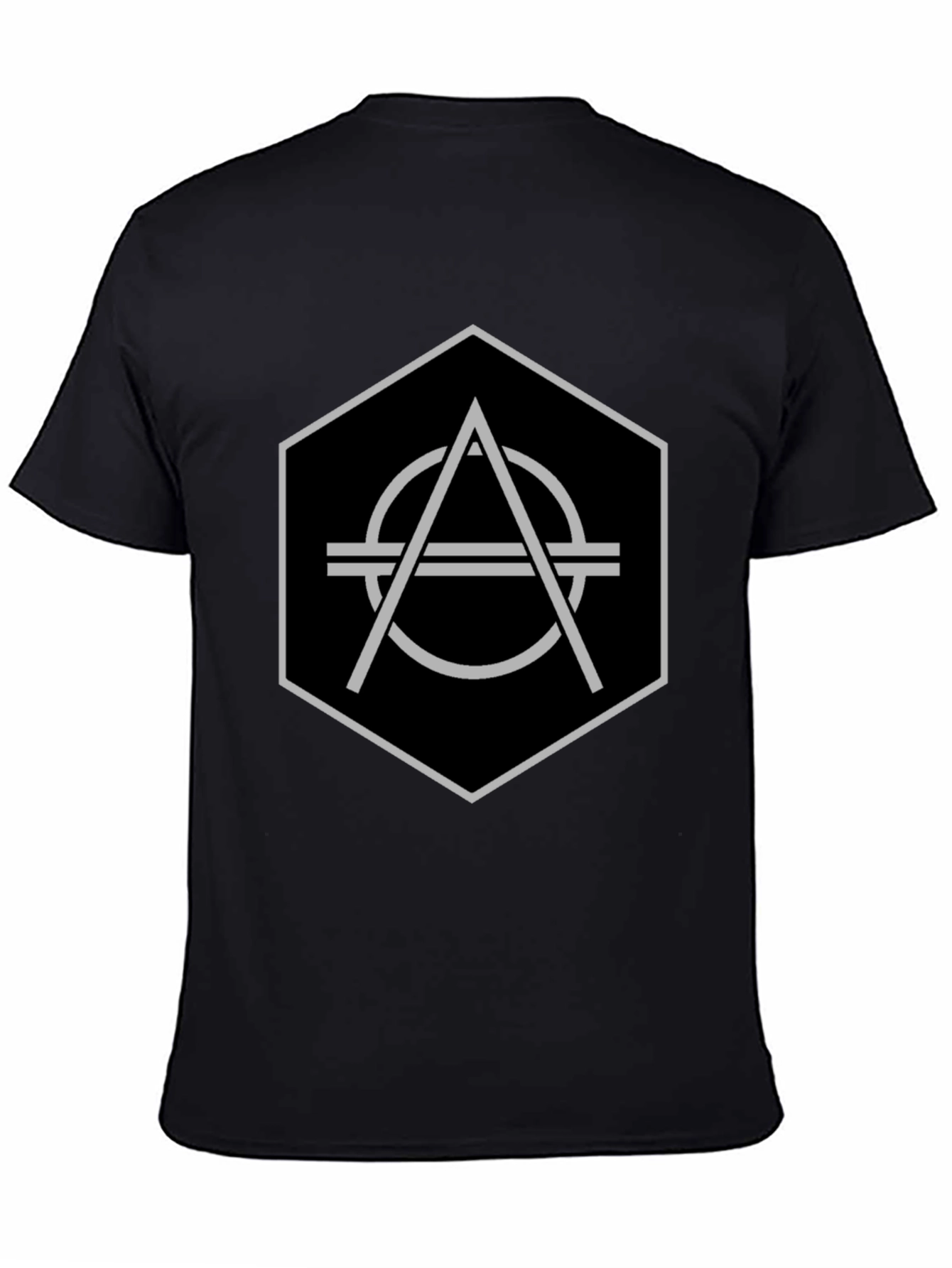 Geometric Hexagon Graphic T-Shirt - Modern Design Tee