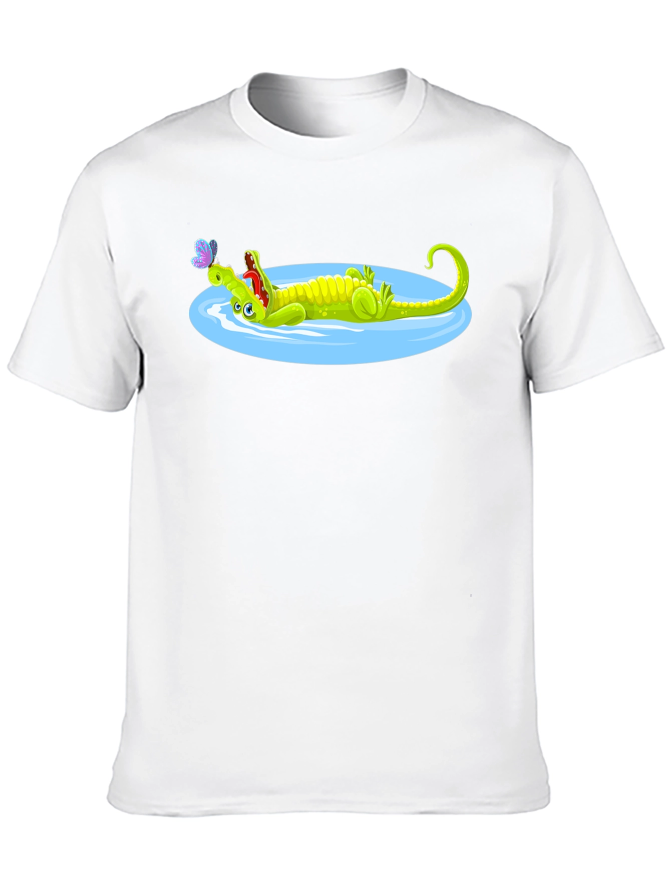 Cartoon Crocodile T-Shirt - Relaxed Graphic Tee