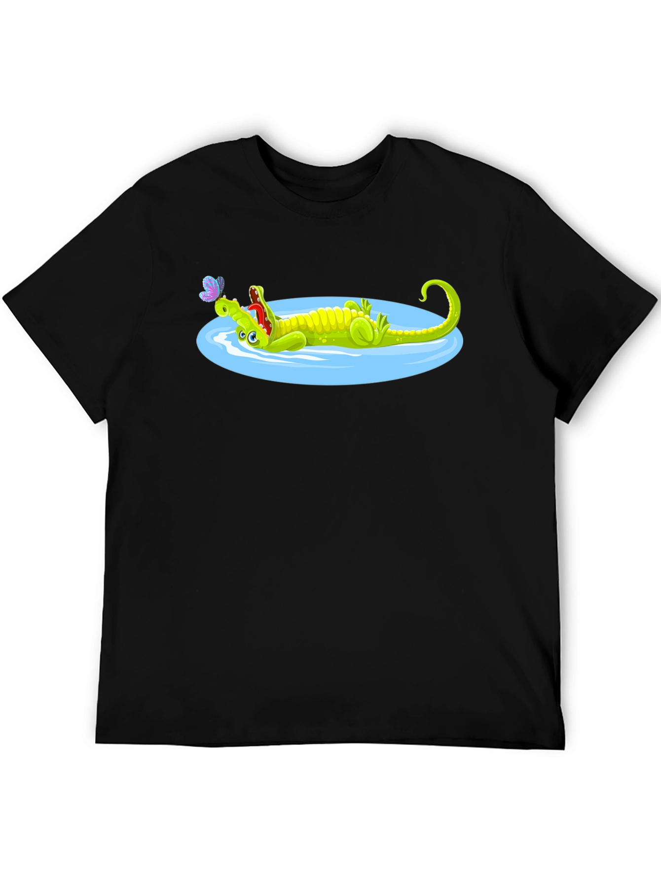Cartoon Crocodile T-Shirt - Relaxed Graphic Tee