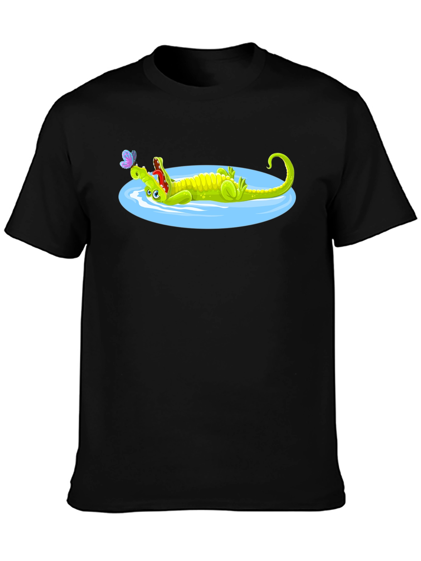 Cartoon Crocodile T-Shirt - Relaxed Graphic Tee