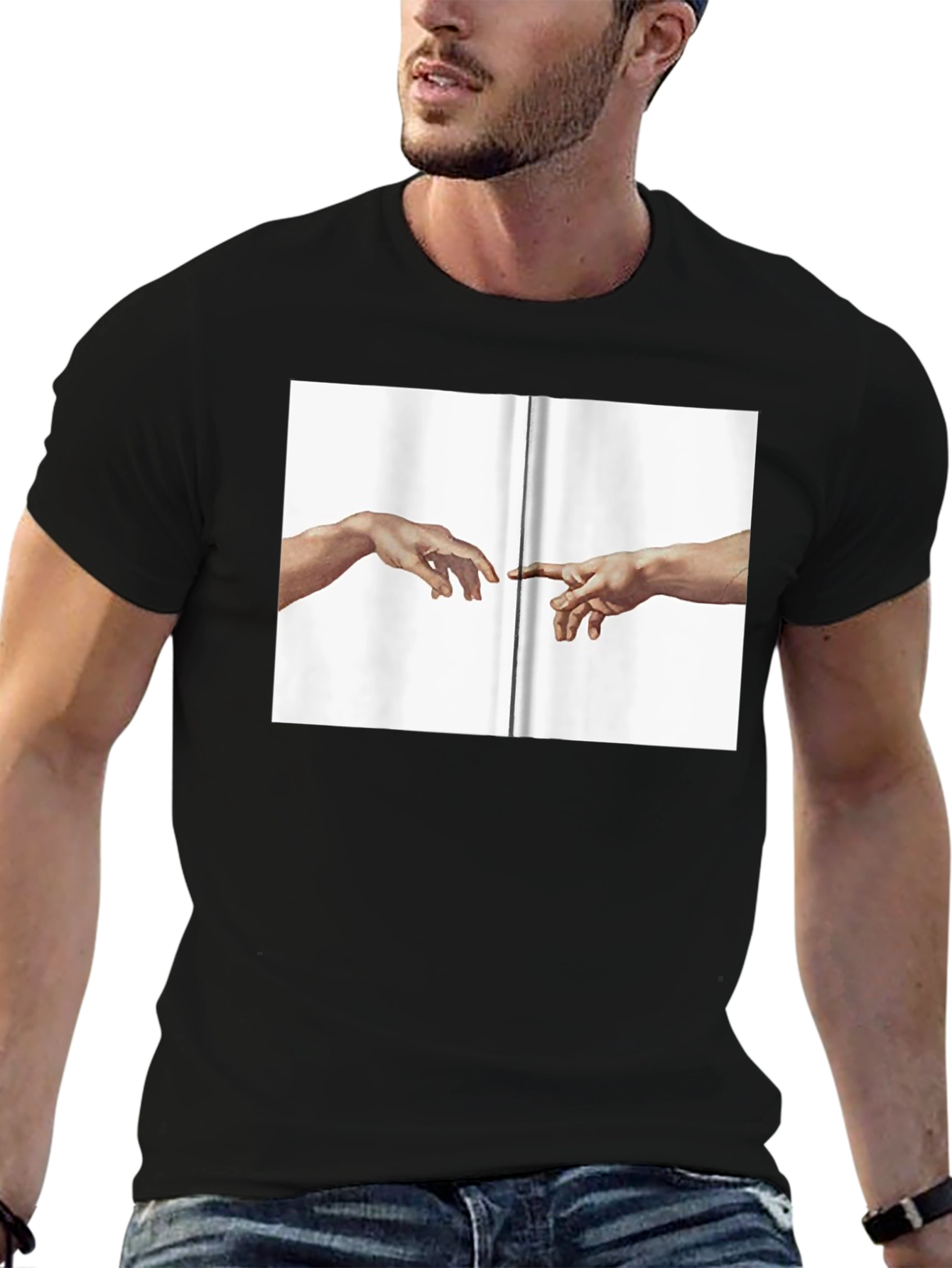 Creation of Adam Graphic T-Shirt - Classic Art Tee